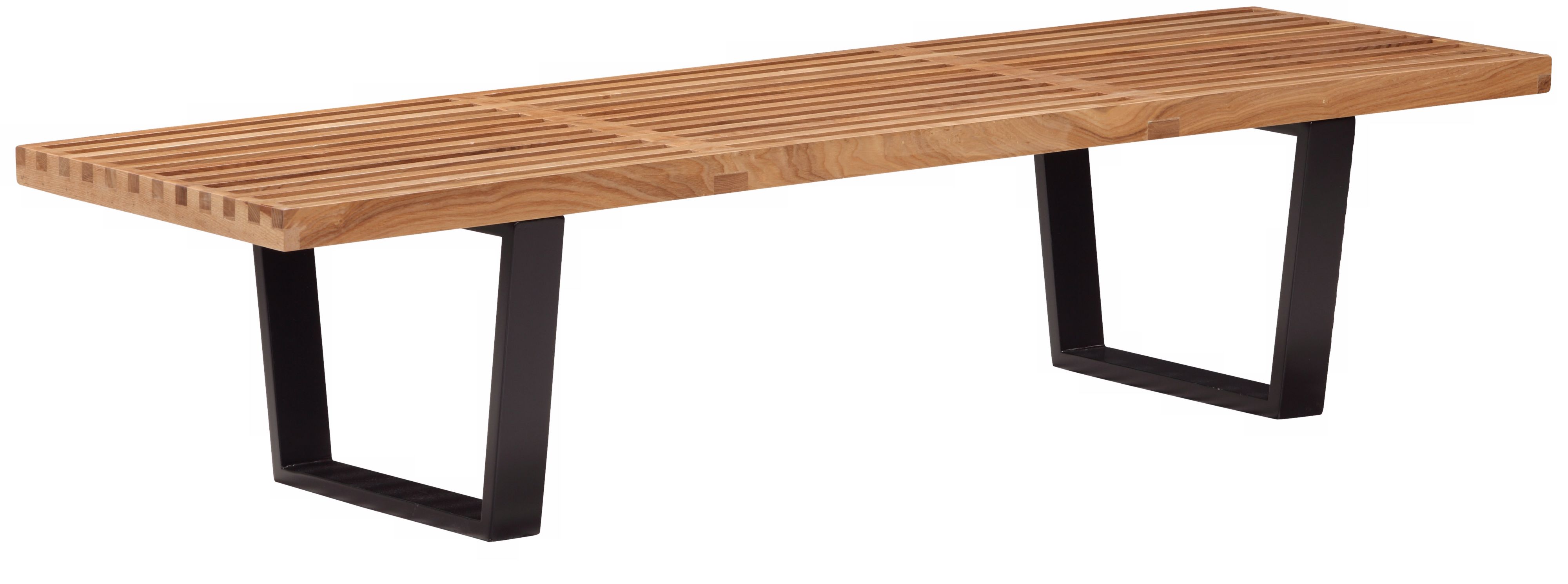 Zuo Heywood Triple Natural Wood Bench