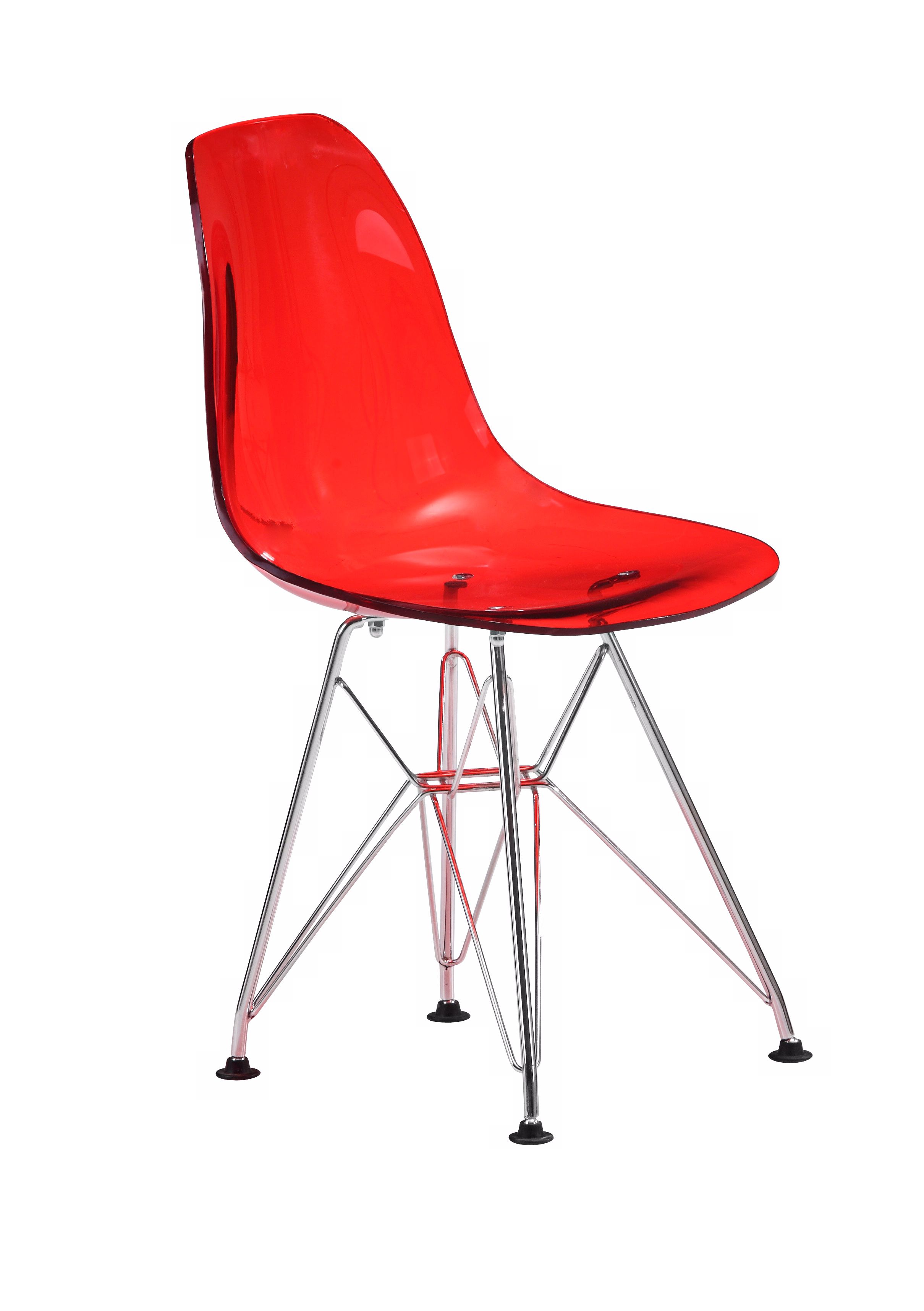 Zuo Baby Spire Transparent Red Kids Chair