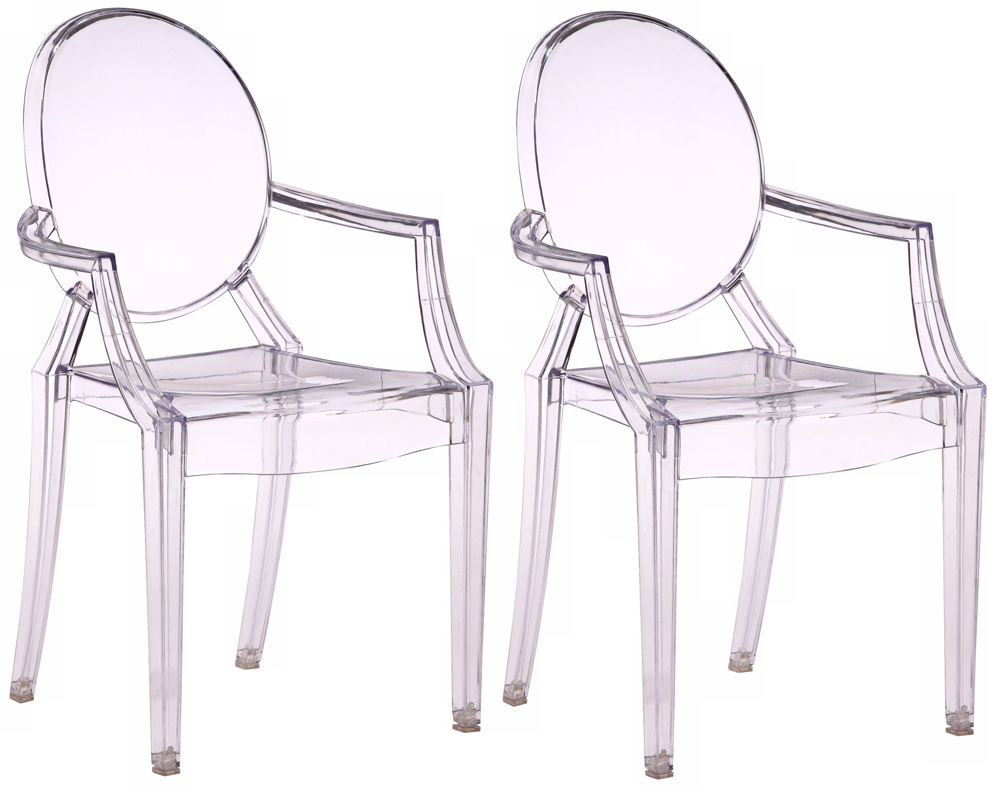 Set of Two Zuo Baby Anime Transparent Kids Armchairs