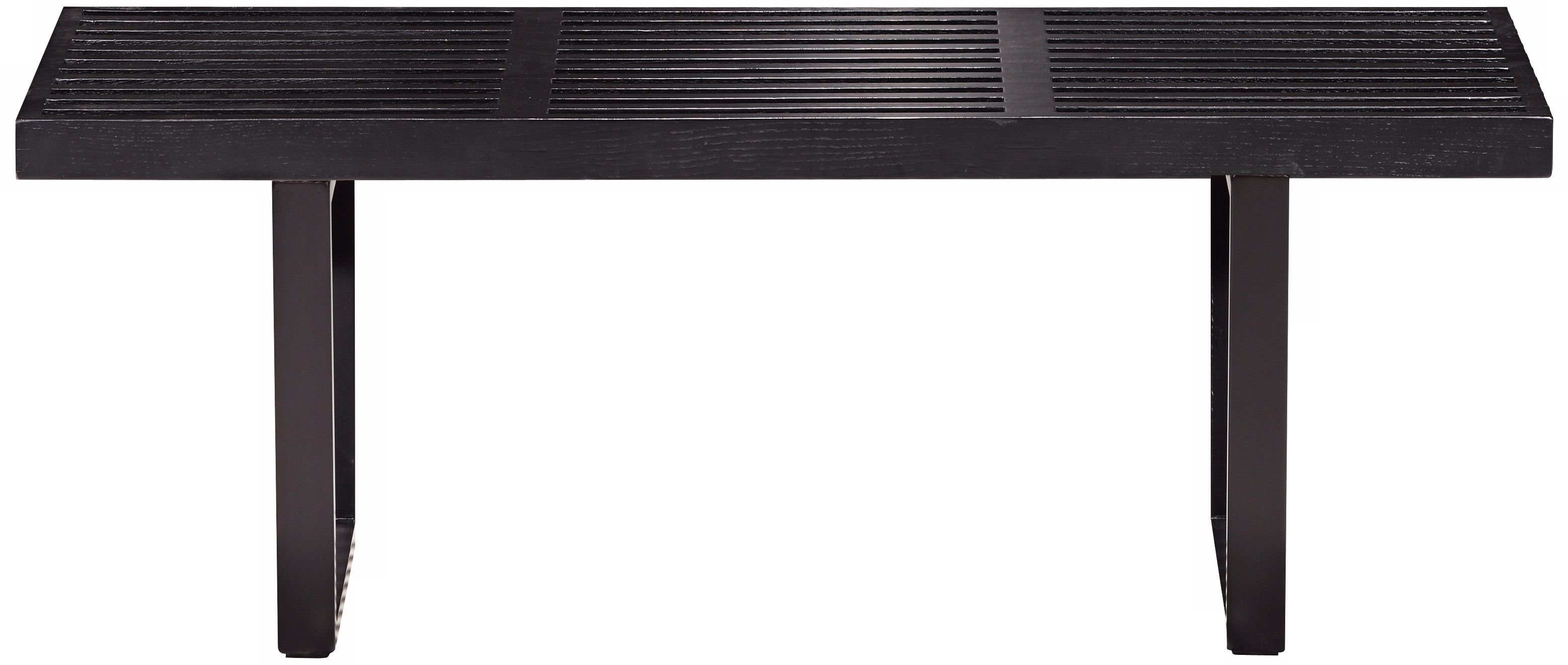 Zuo Heywood Single Black Bench