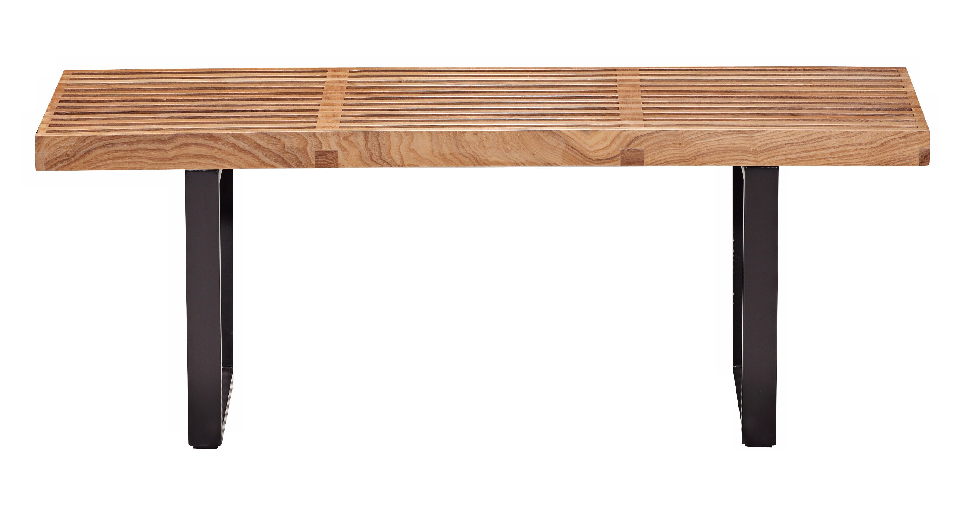 Zuo Heywood Single Natural Wood Bench
