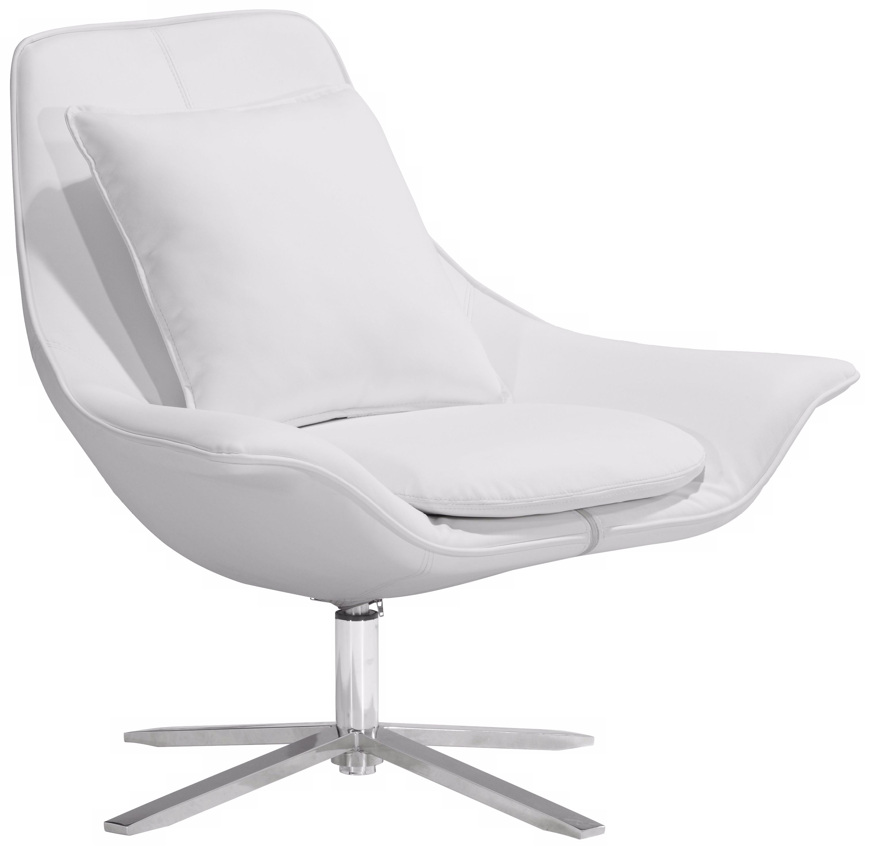 Zuo Vital White Leatherette Leisure Chair