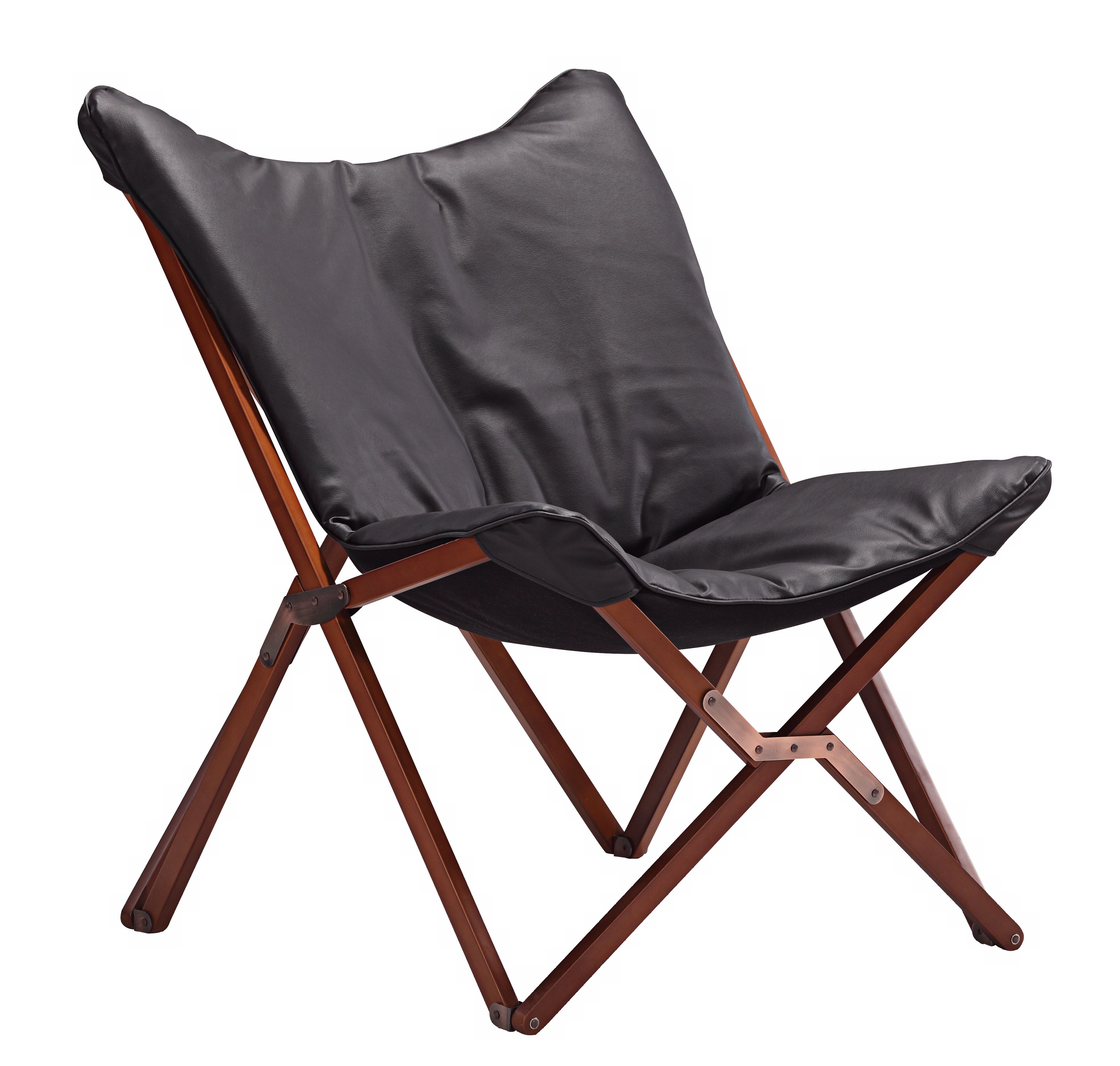 Zuo Draper Black Lounge Chair