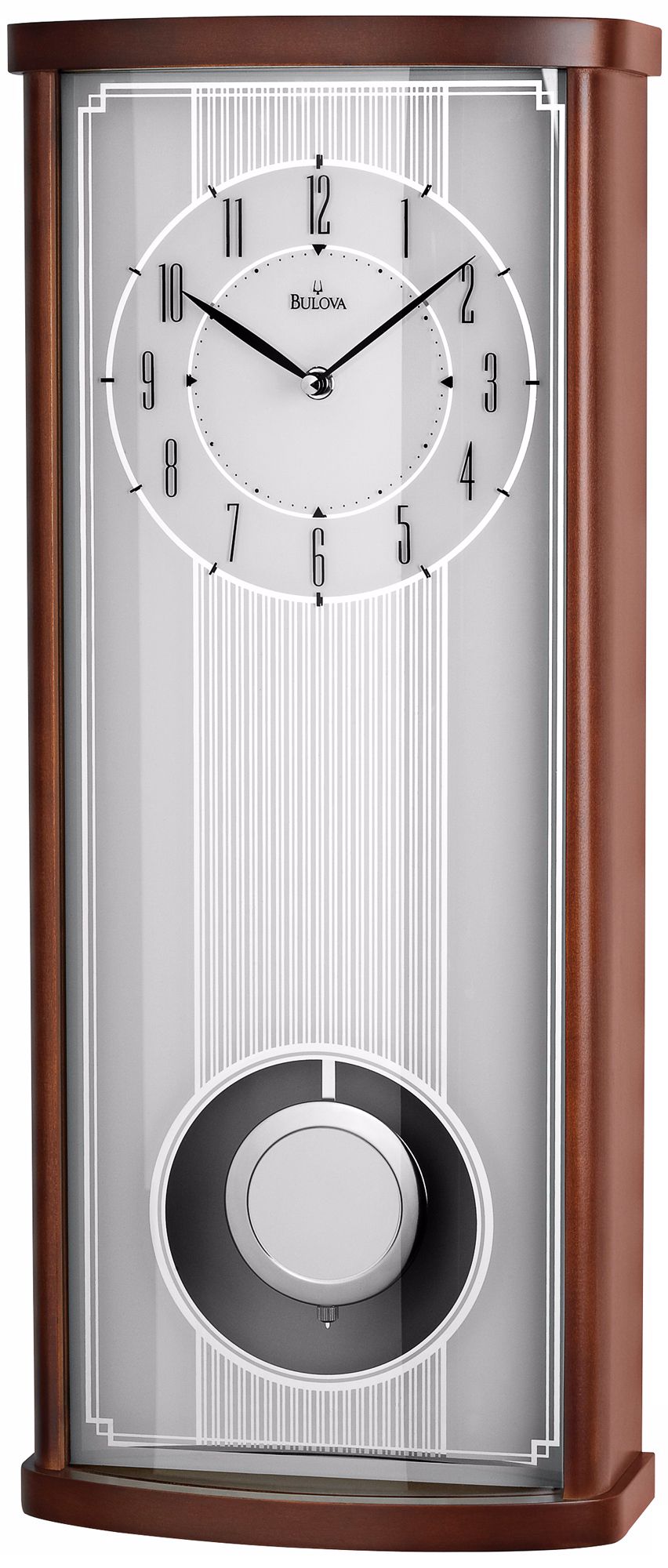 Bulova Aristocrat 22 3/4" High Solid Wood Wall Clock