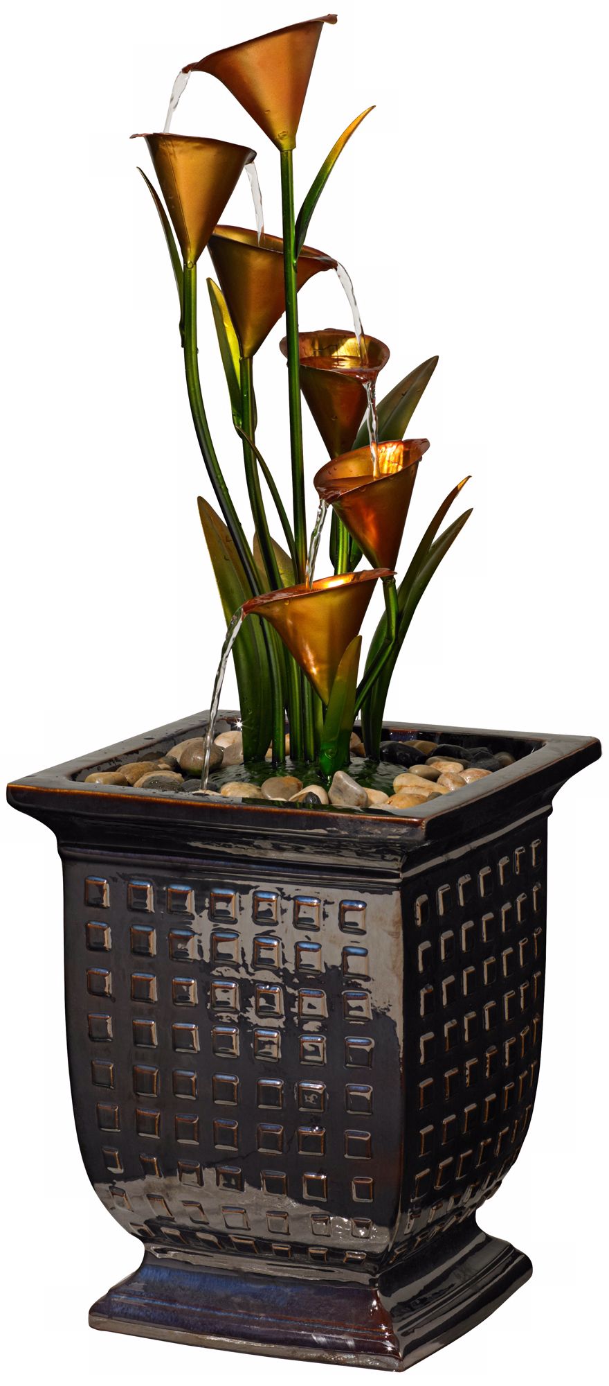 Blooming Cascade Indoor - Outdoor Floor Fountain