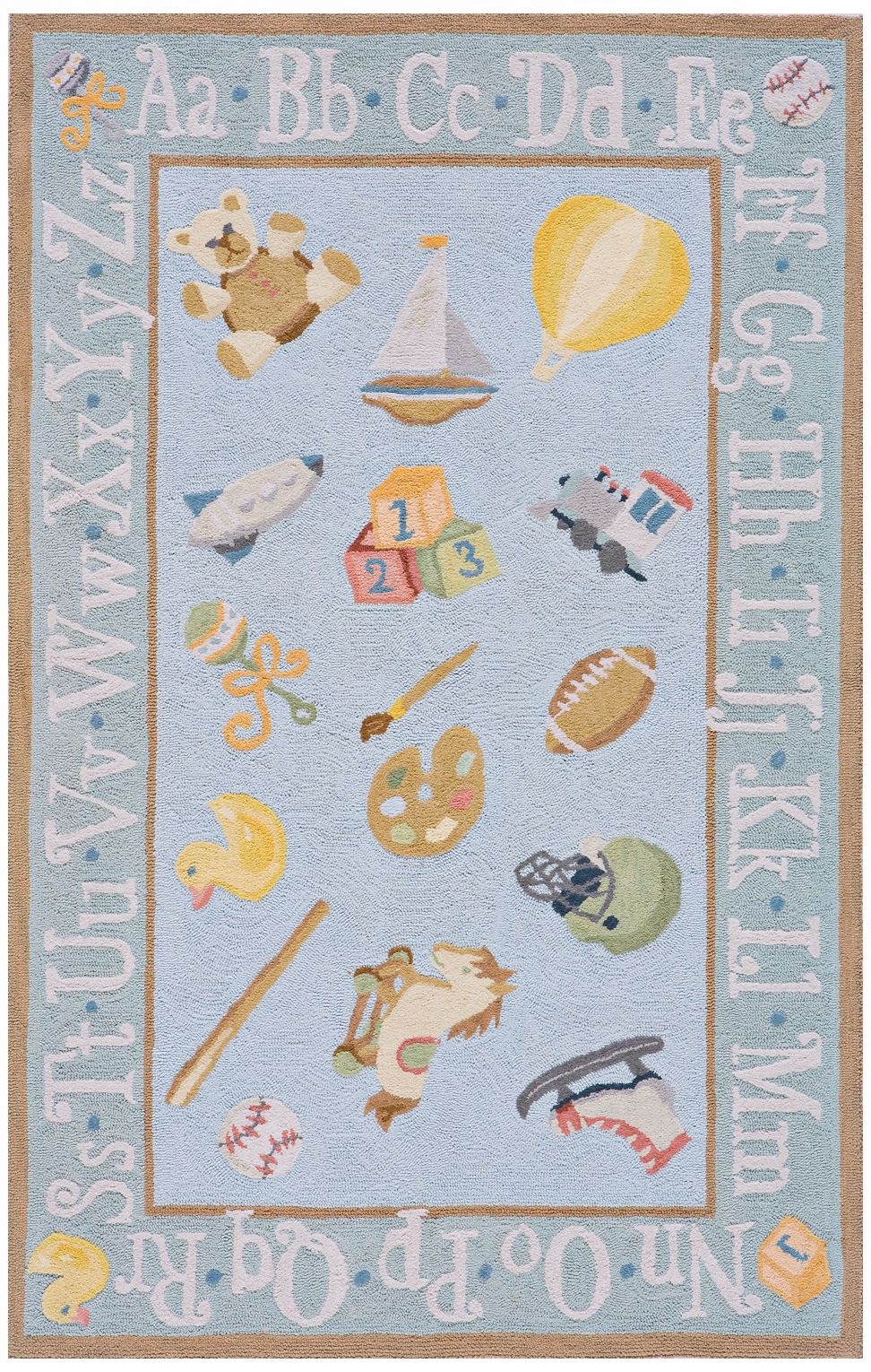 Momeni Lil Mo Classic LMI-2 Baby Blue Area Rug