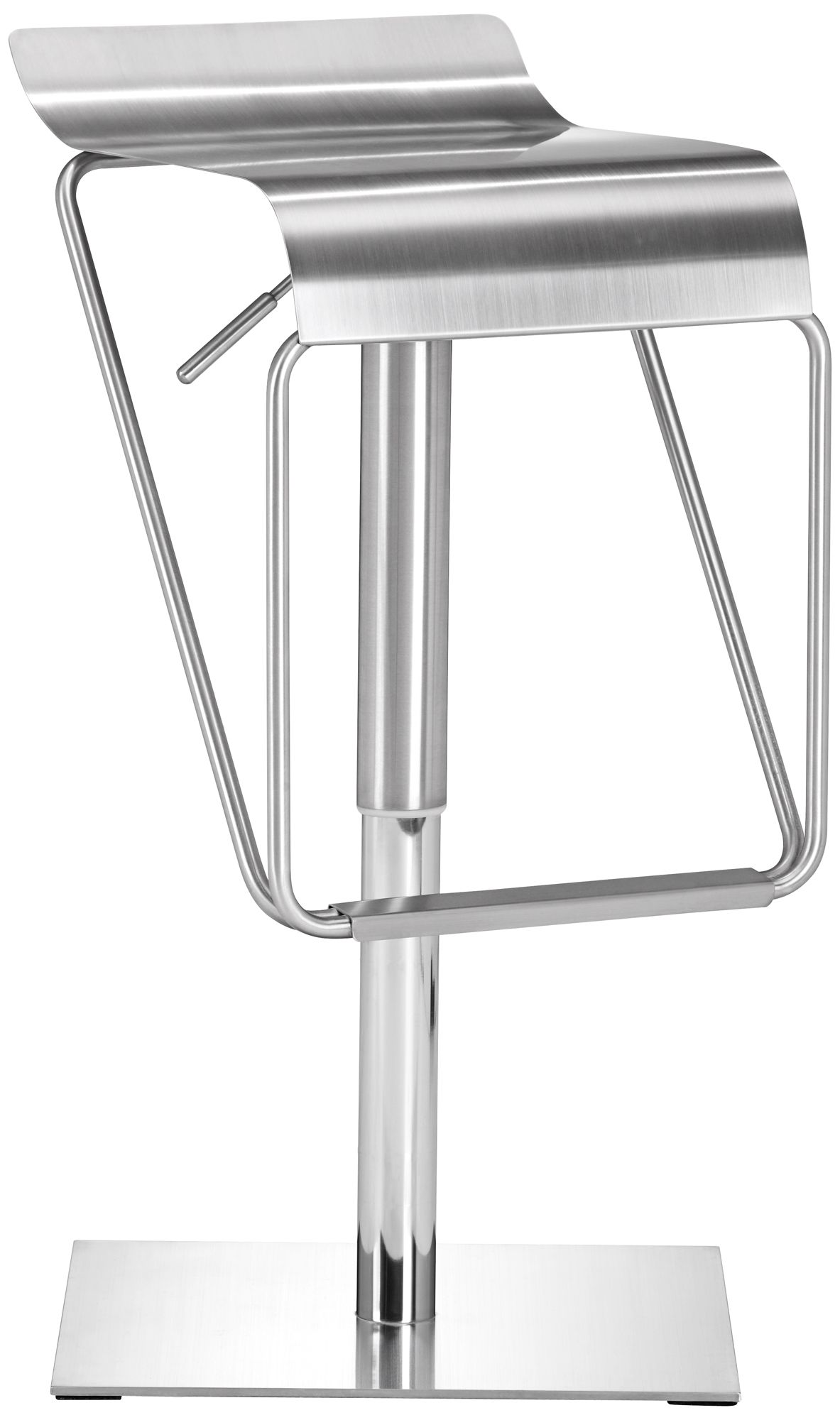 Set of 2 Zuo Dazzer Adjustable Height Steel Counter Stools