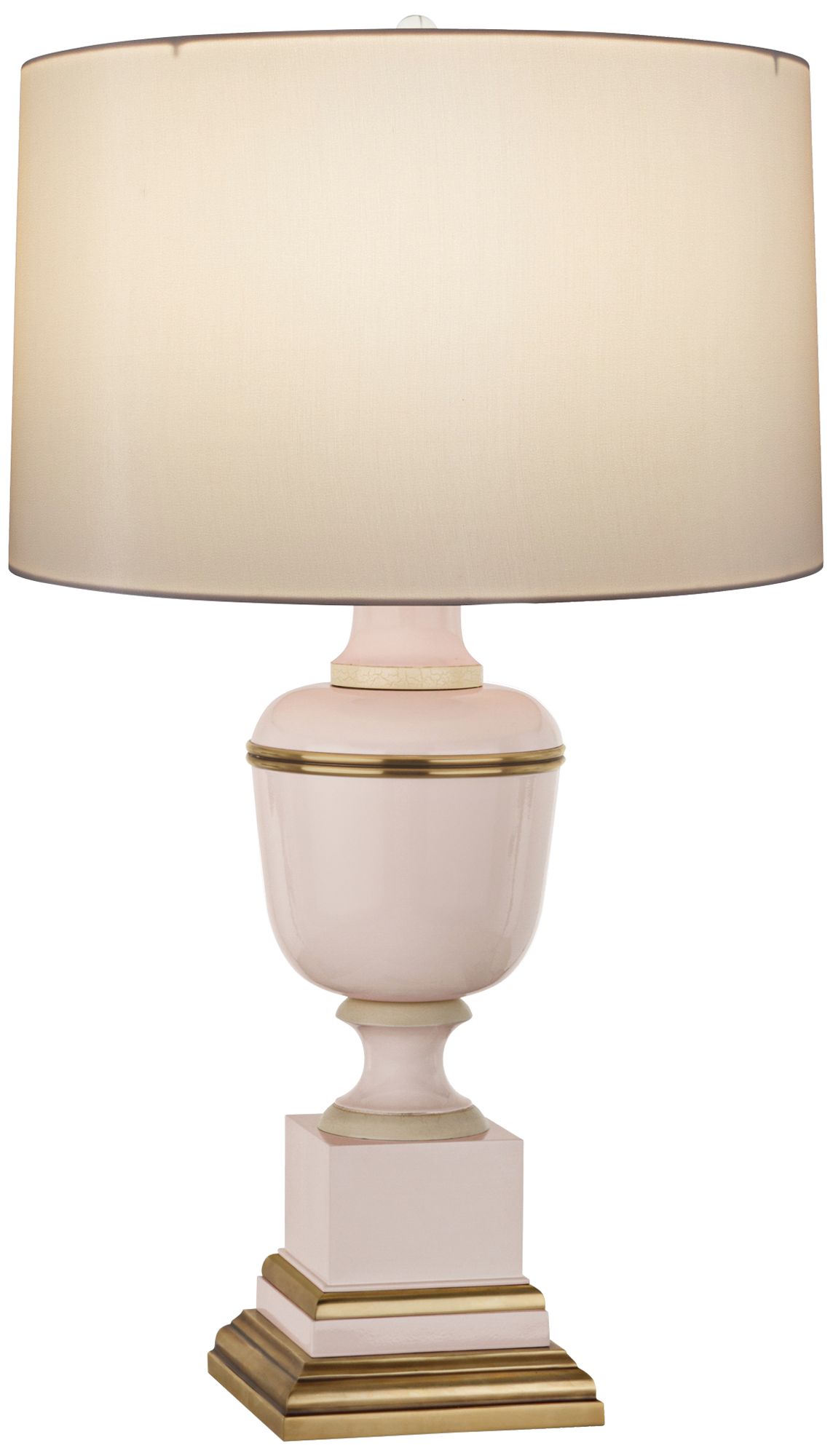 Mary McDonald Annika Cream Blush and Brass Table Lamp