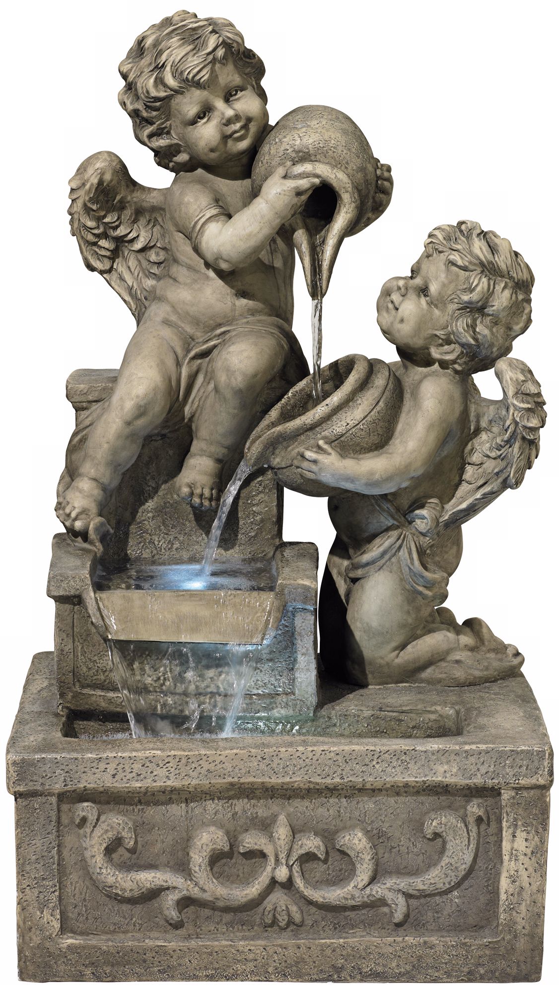 Cherubs with Jars Indoor-Outdoor Fountain