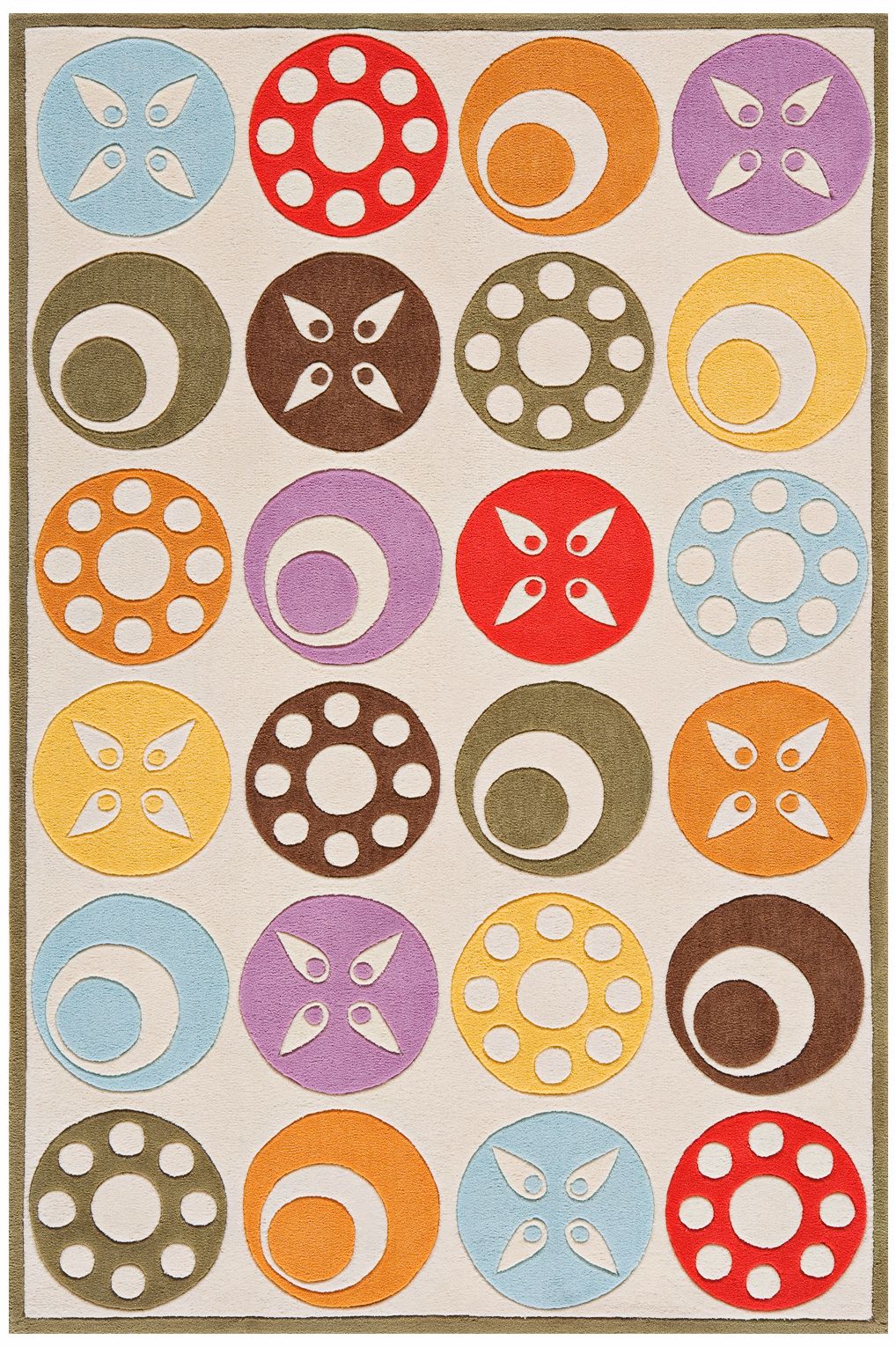 Momeni Lil Mo Whimsy LMJ-5 Ivory Area Rug