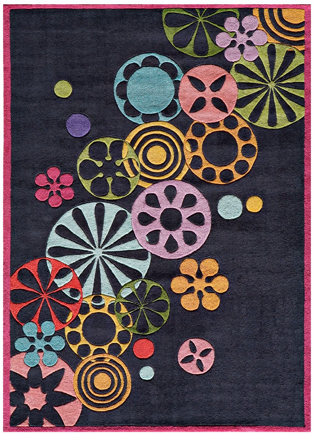 Momeni Lil Mo Hipster LMT-8 Black Area Rug