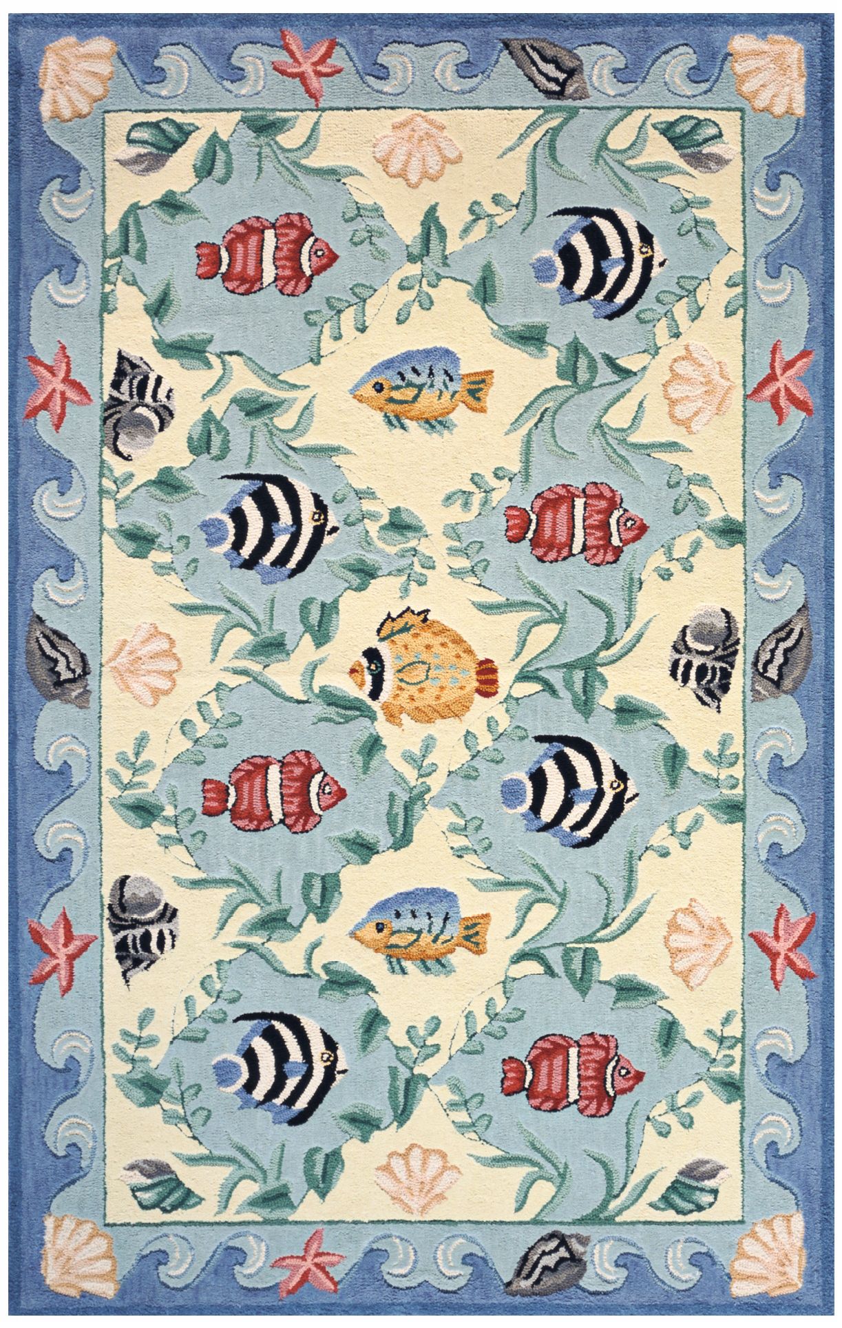 Momeni Coastal CC-01 Blue Area Rug