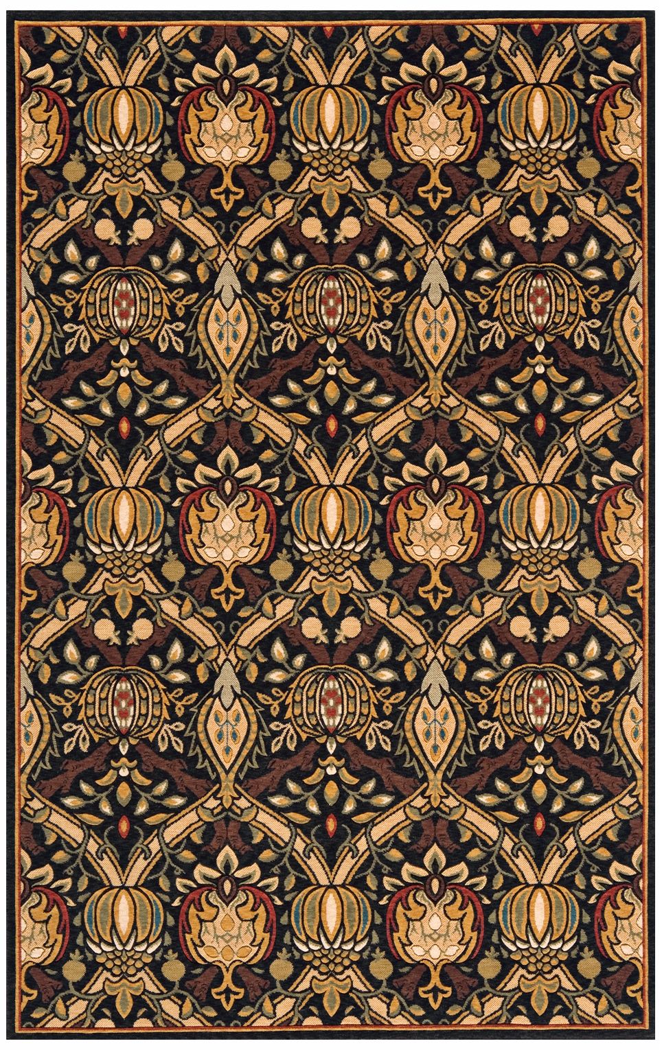 Momeni Nouveau NV-01 Black Area Rug