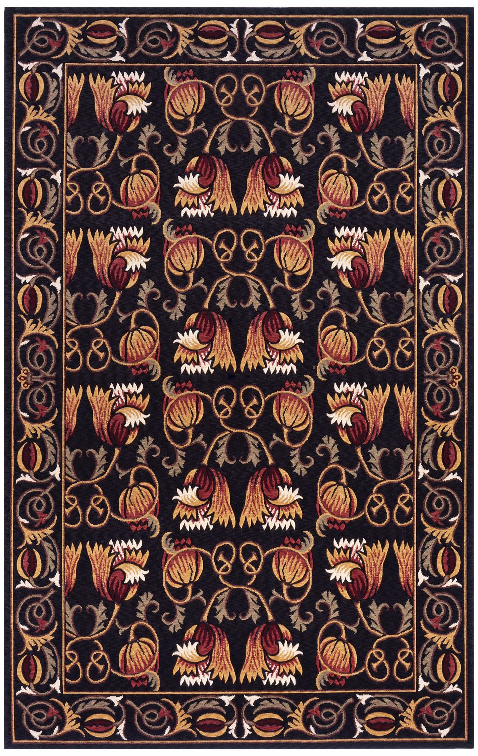 Momeni Nouveau NV-05 Black Area Rug