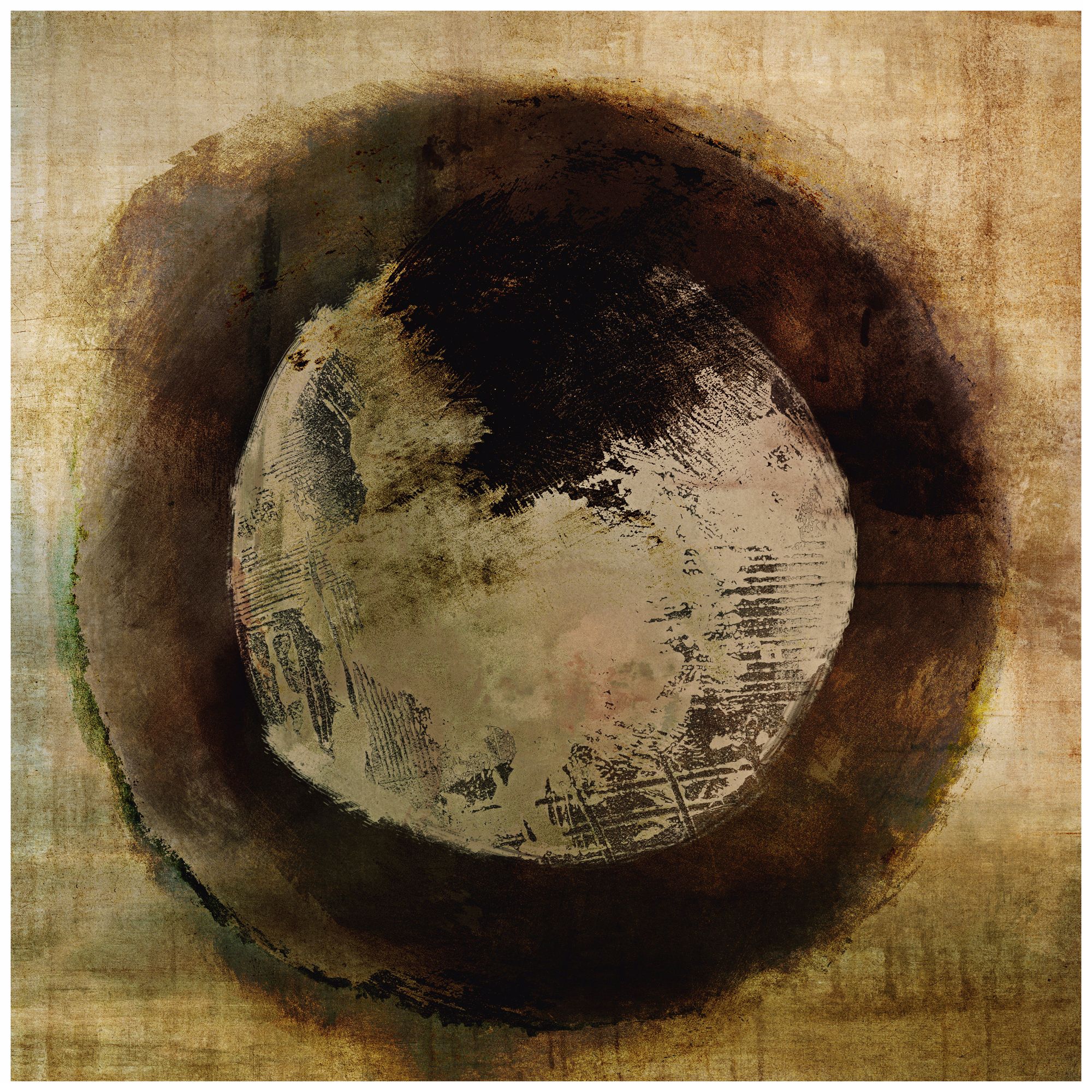 Shadow on Frost II 36" Square Giclee Wall Art