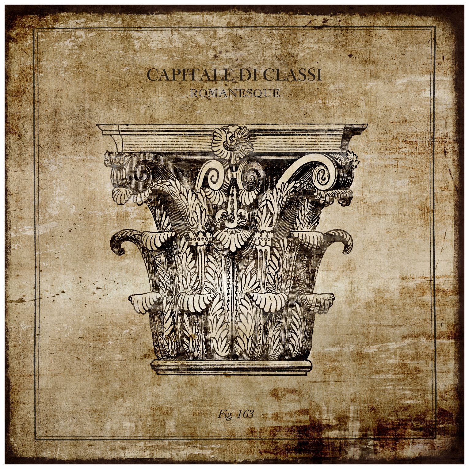 Romanesque I 24" Square Giclee Wall Art