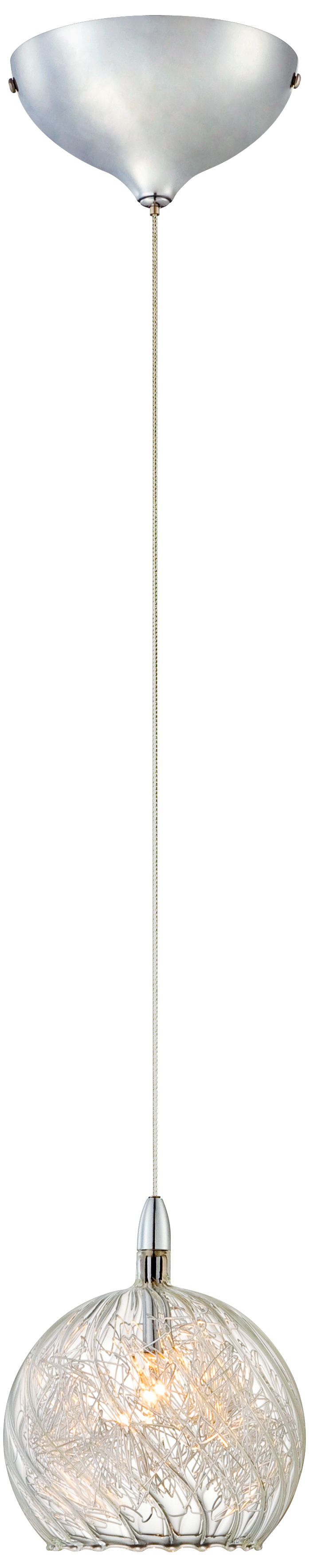 Possini Euro Design Wire in Glass Mini Pendant Light