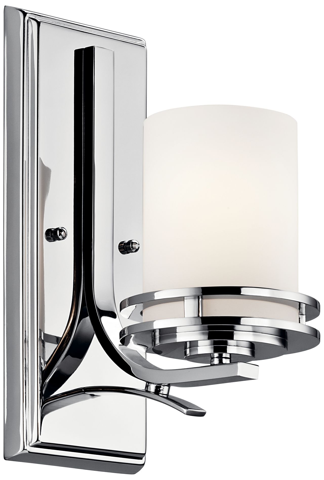 Kichler Hendrik 12" High Satin Opal Glass Wall Sconce