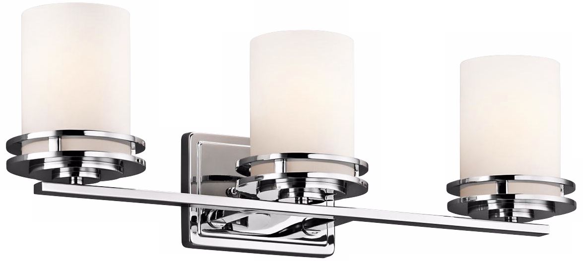 Kichler Hendrik 24" Wide Satin Opal Glass Bathroom Light