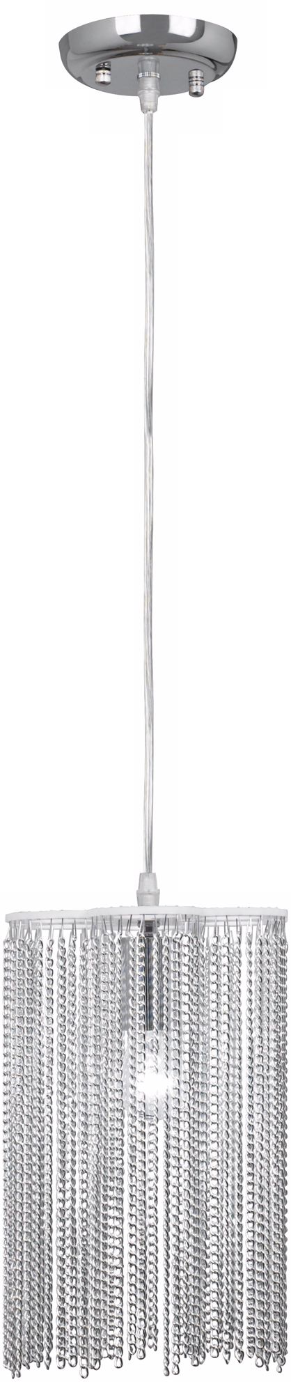 Bellefonte 7 3/4" Wide Silver Chain Mini Pendant Light