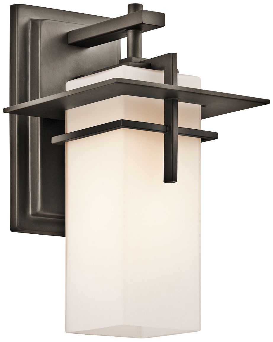 Kichler Caterham 11 3/4" High Outdoor Glass Wall Light