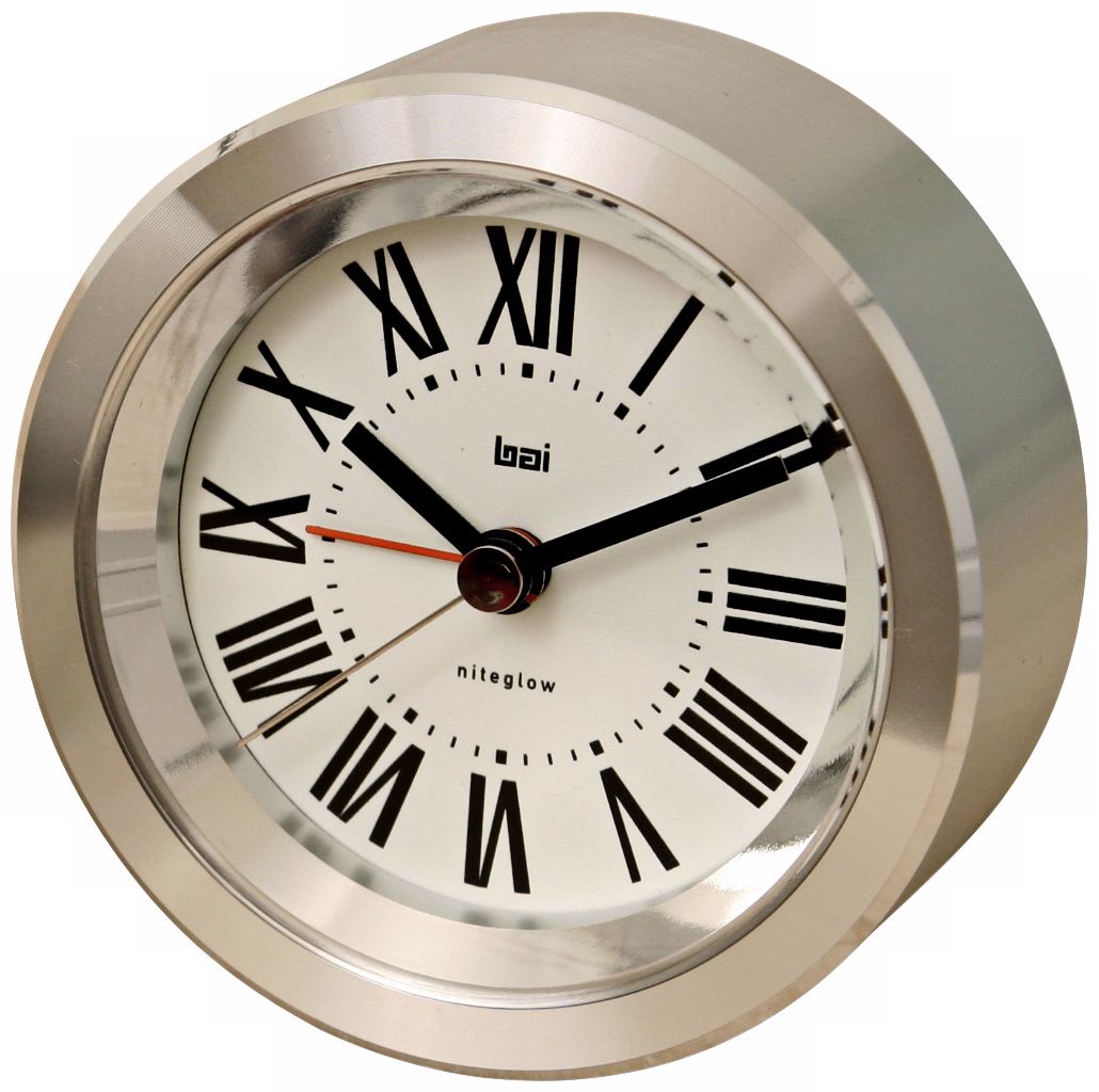 Astor Roman Aluminum Travel Alarm Clock