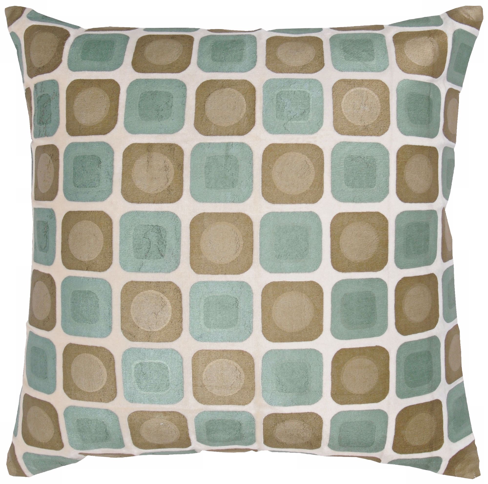 Multicolored Shapes 18" Square Modern Throw Pillow