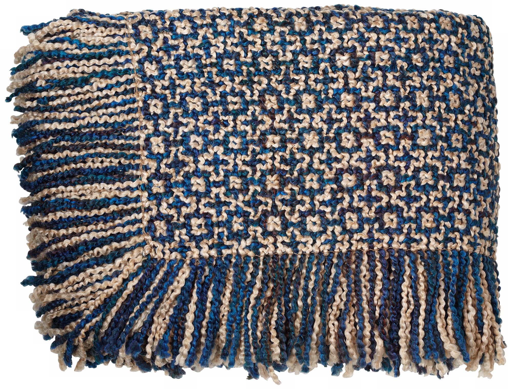 Dartmouth Teal, Black and Cream Throw Blanket