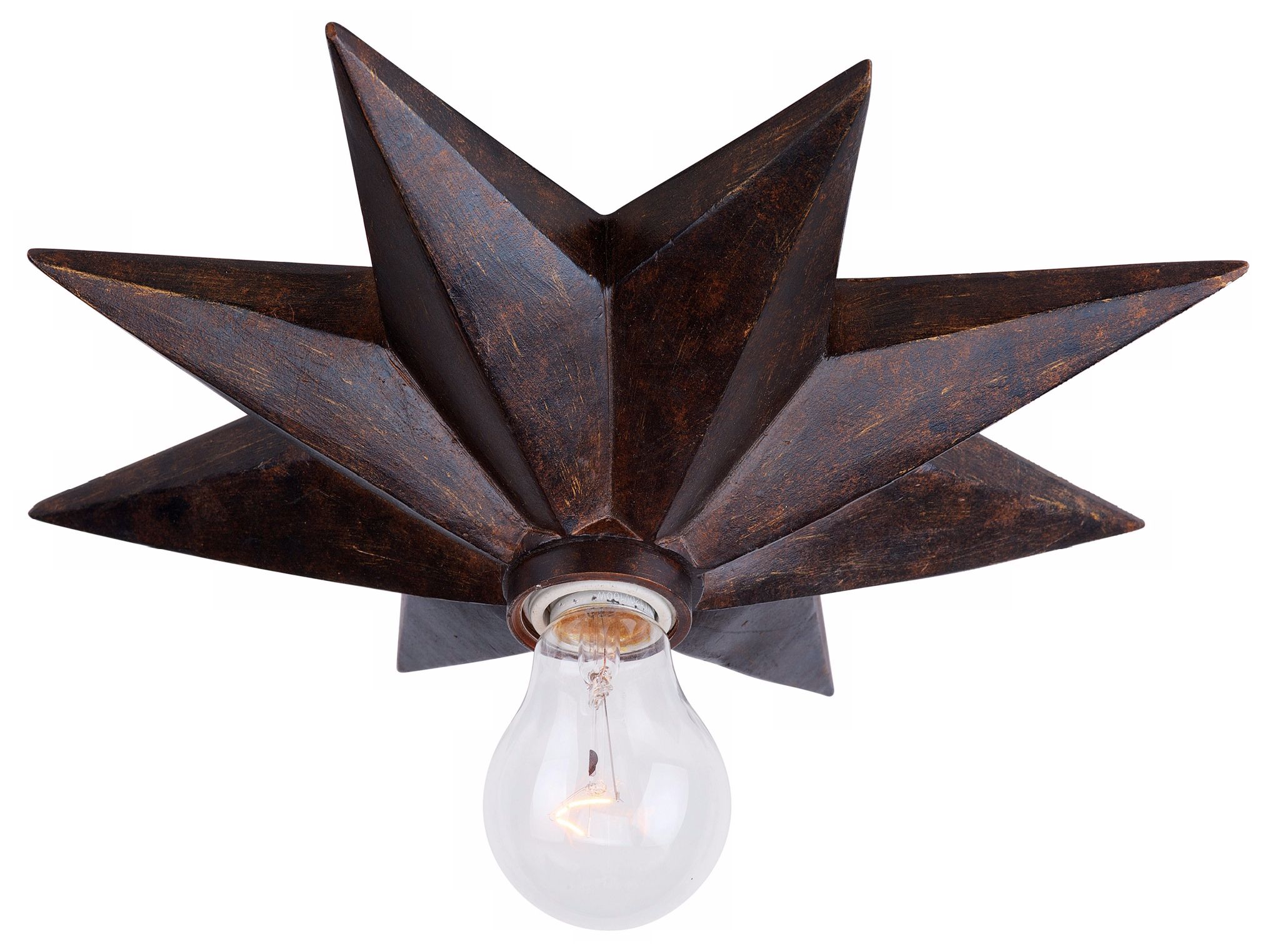 Crystorama Astro 12" Wide Bronze Ceiling Light Fixture