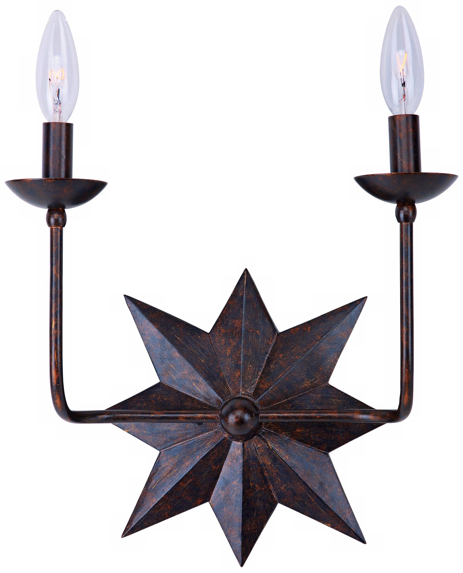 Crystorama Astro 2-Light 16" High Bronze Wall Sconce