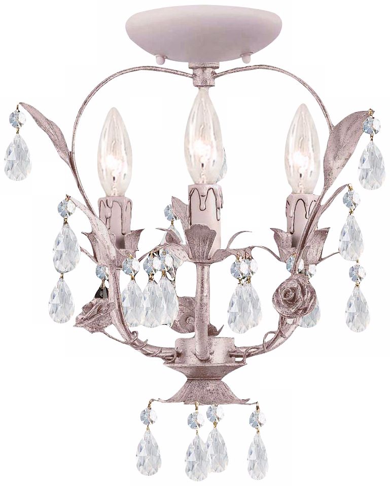 Crystorama Paris Flea Market 15" High Crystal Ceiling Light