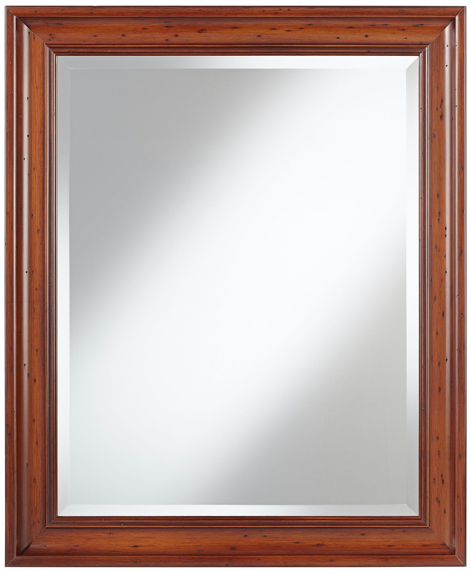 Pecan Tradition 33"High Wood Framed Wall Mirror