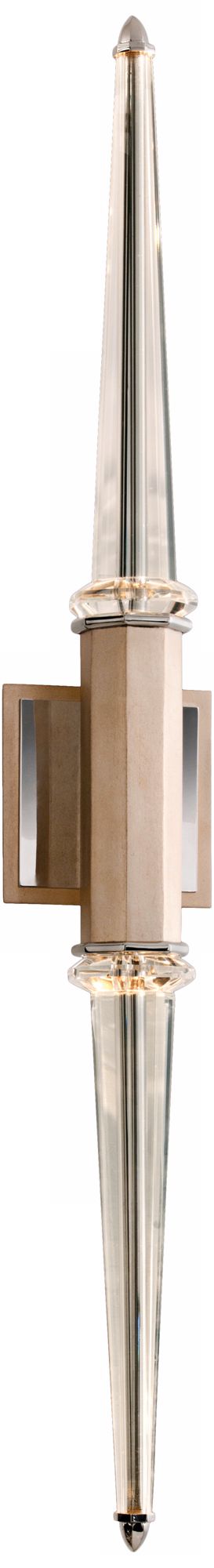 Corbett Harlow 35" High Crystal Column Wall Sconce