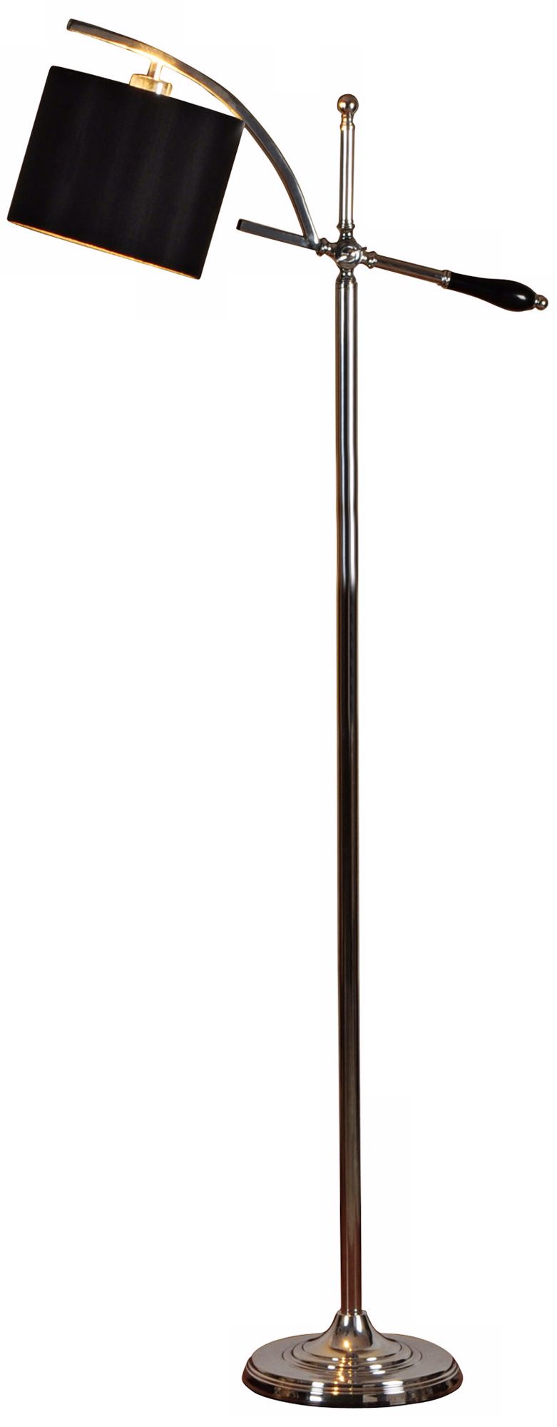 Adeline Chrome Boom Arm Floor Lamp