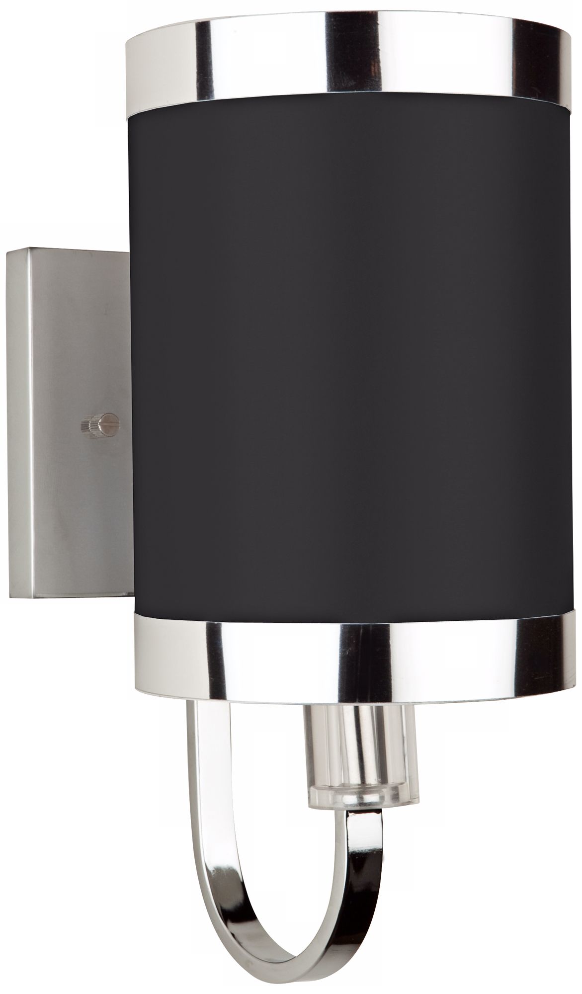 Artcraft Madison 10" High Black and Chrome Wall Sconce