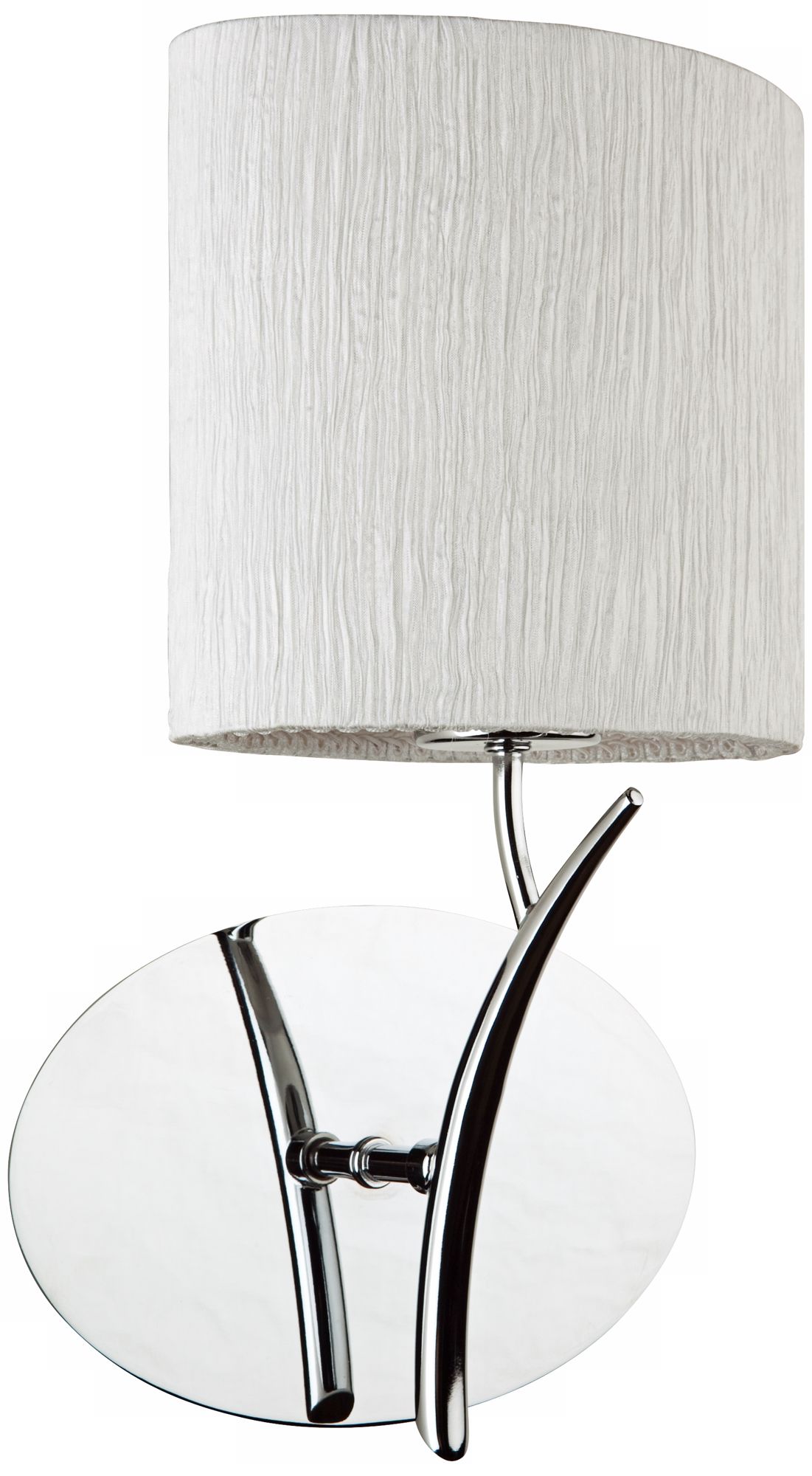 Artcraft Sloan 13 1/2" High Silk and Chrome Wall Sconce