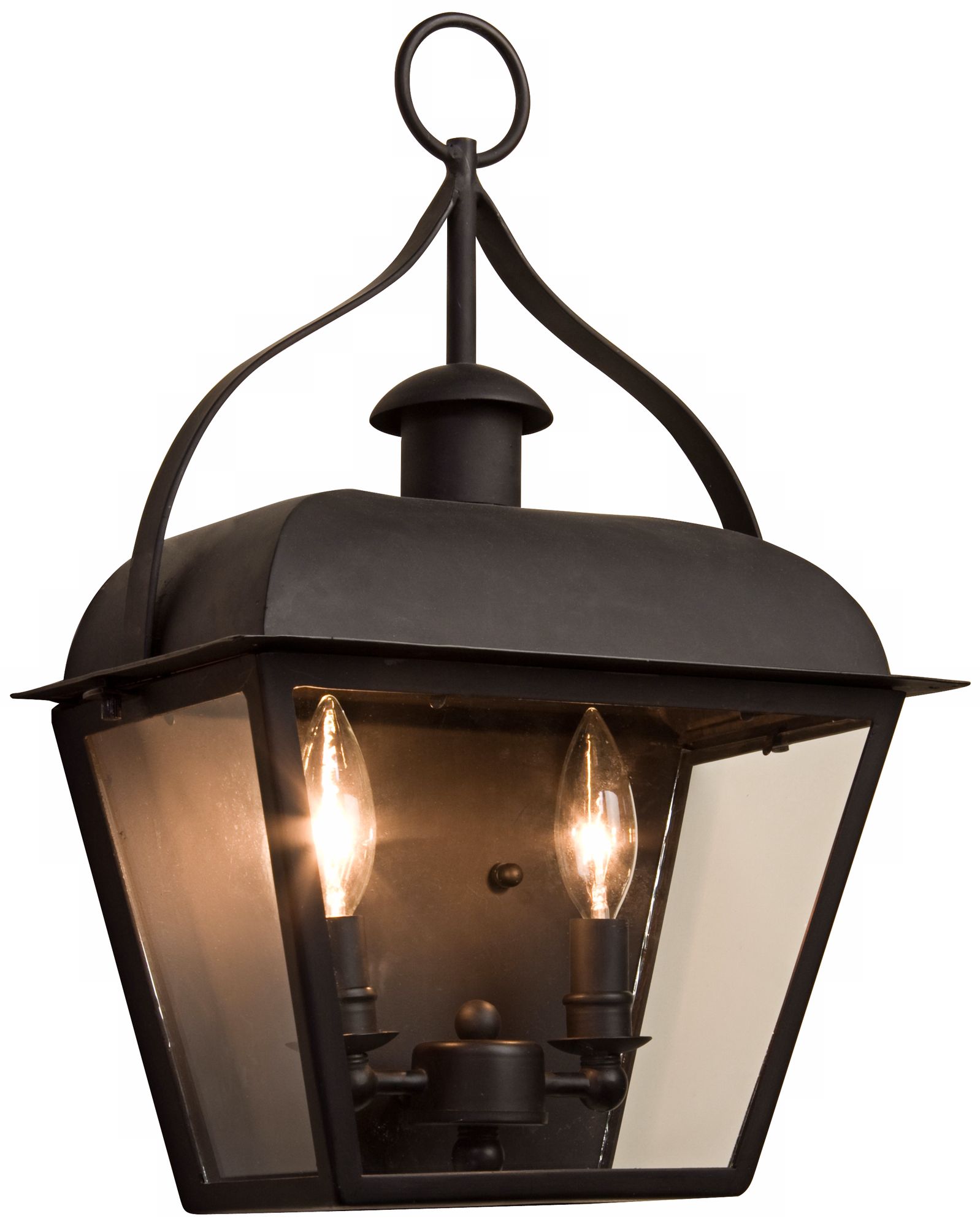 Artcraft Regent 18 1/2" High Matte Black Wall Lantern