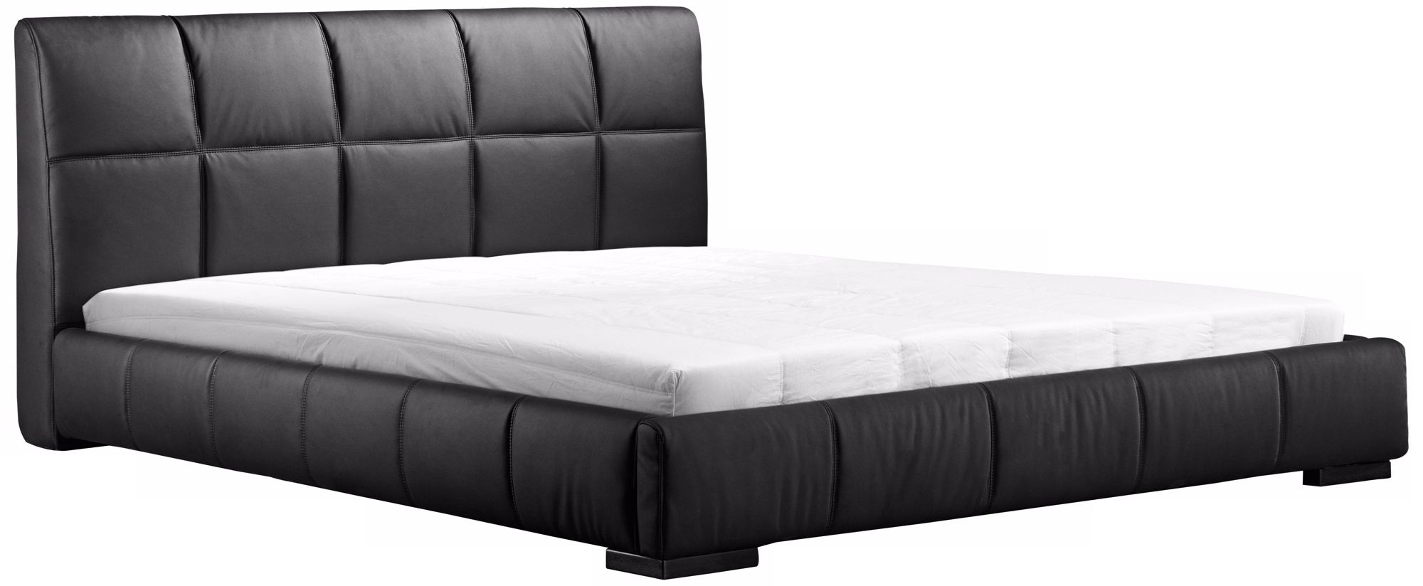Zuo Modern Amelie Black Upholstered Platform Bed (King)
