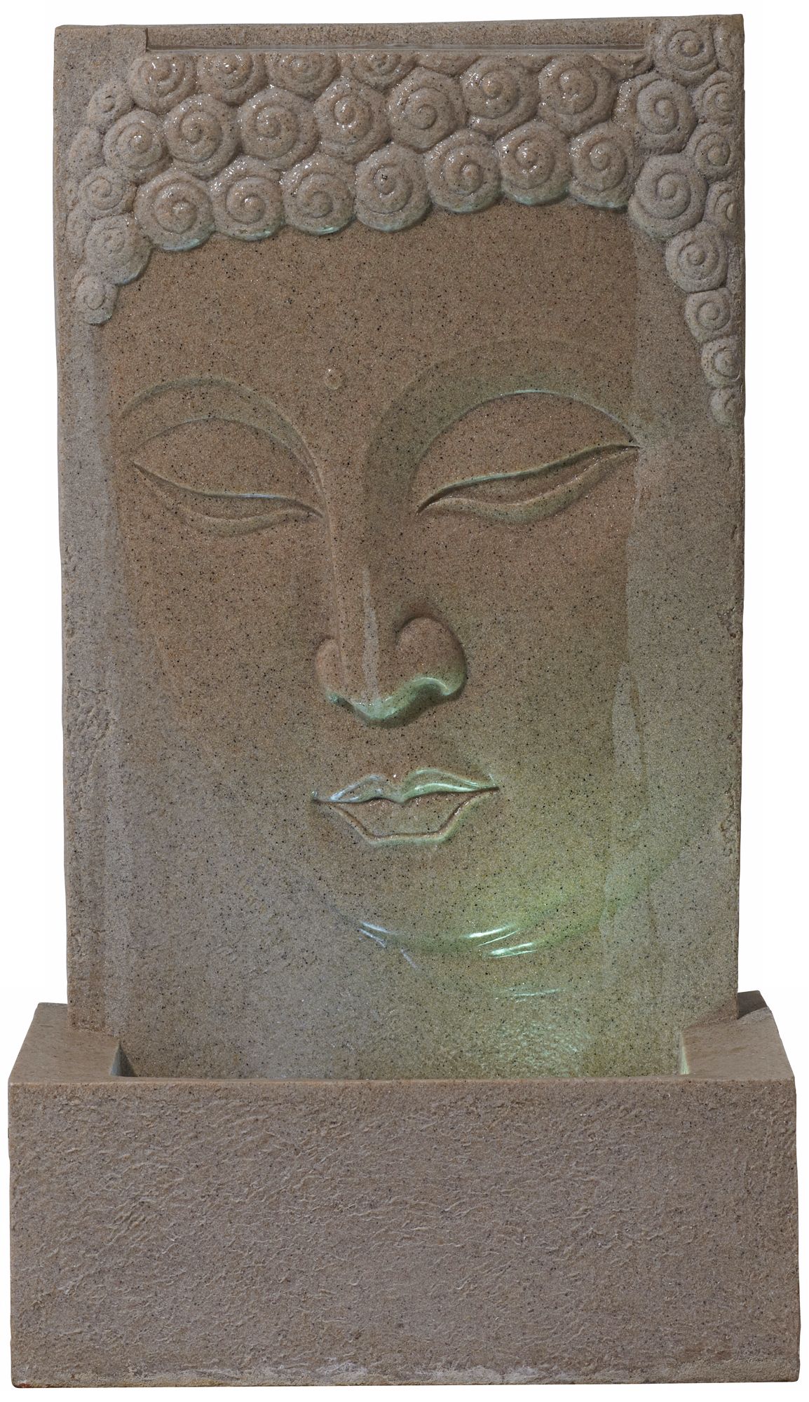 Sandstone Buddha LED Indoor/Outdoor Fountain