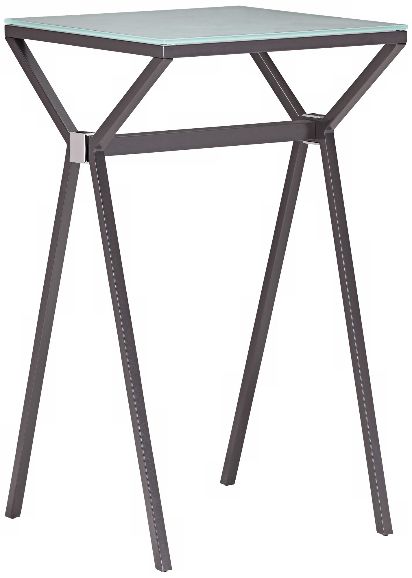 Zuo Xert Smoke Tempered Glass Bar Table