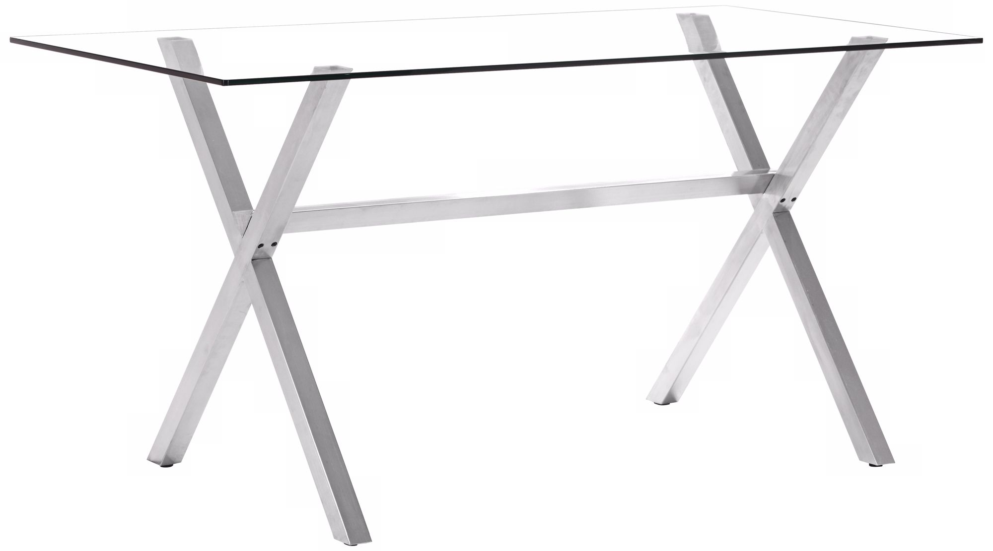 Zuo Modern Graphite Clear Glass Counter Table