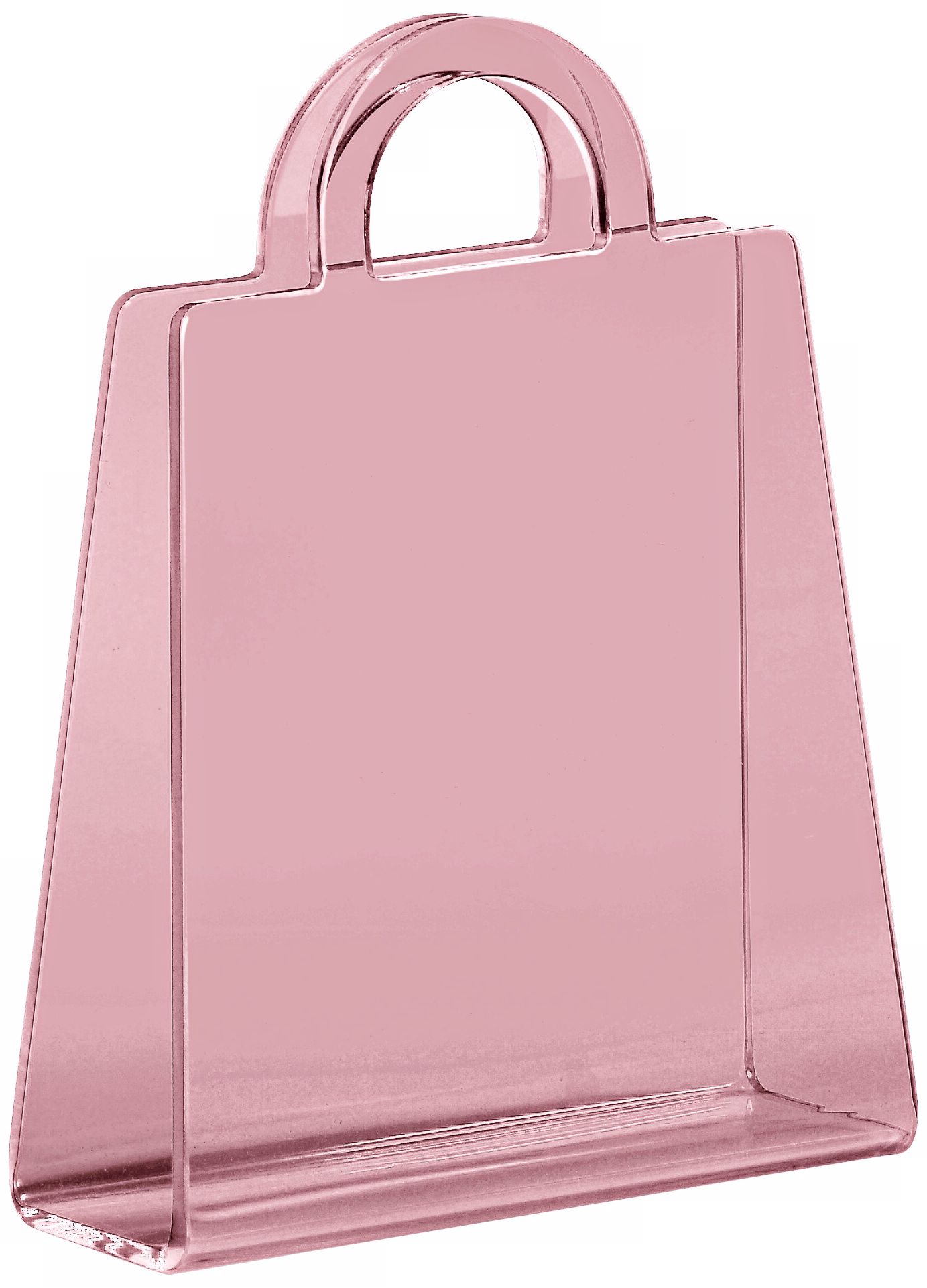 Zuo Purse Transparent Pink Modern Magazine Rack