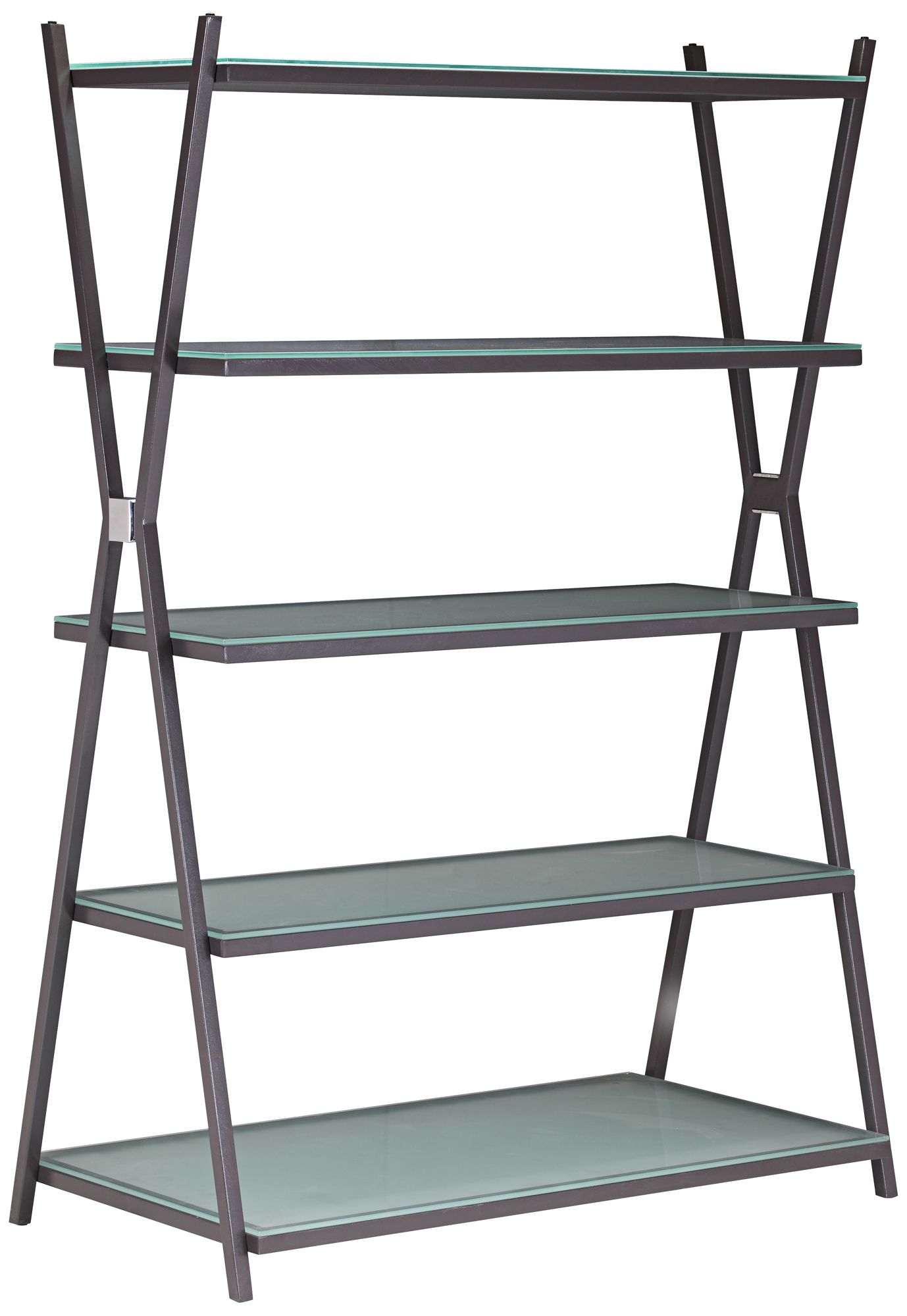 Zuo Xert Smoke Wide Modern Tempered Glass Shelf