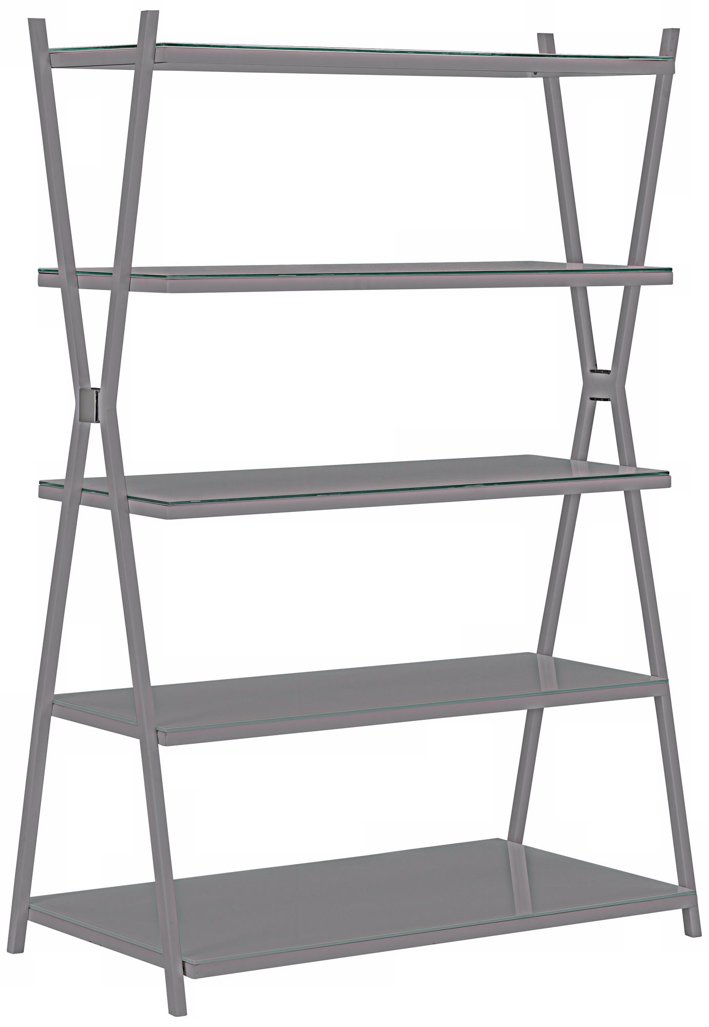 Zuo Xert Wide White Modern Tempered Glass Shelf