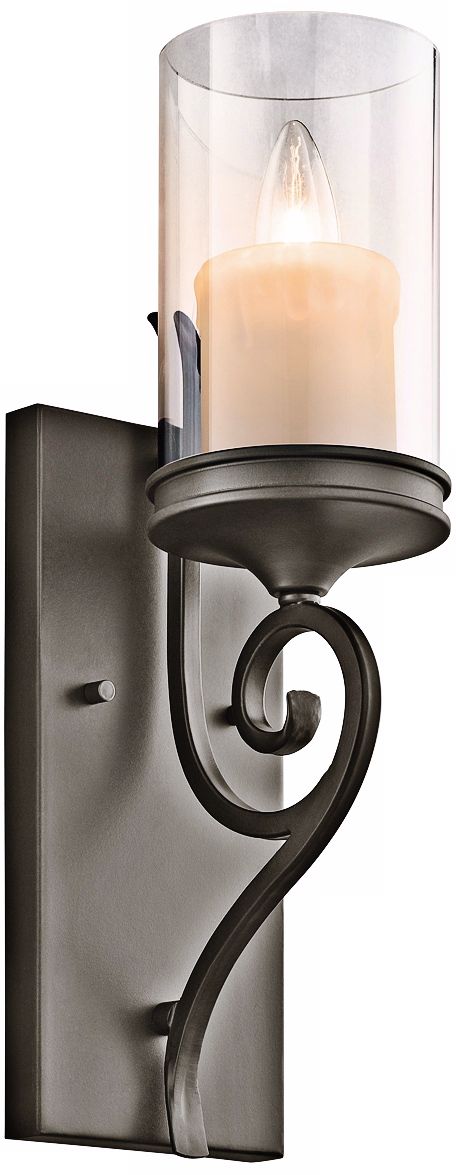 Kichler Lara 16 1/4" High Shadow Bronze Wall Sconce