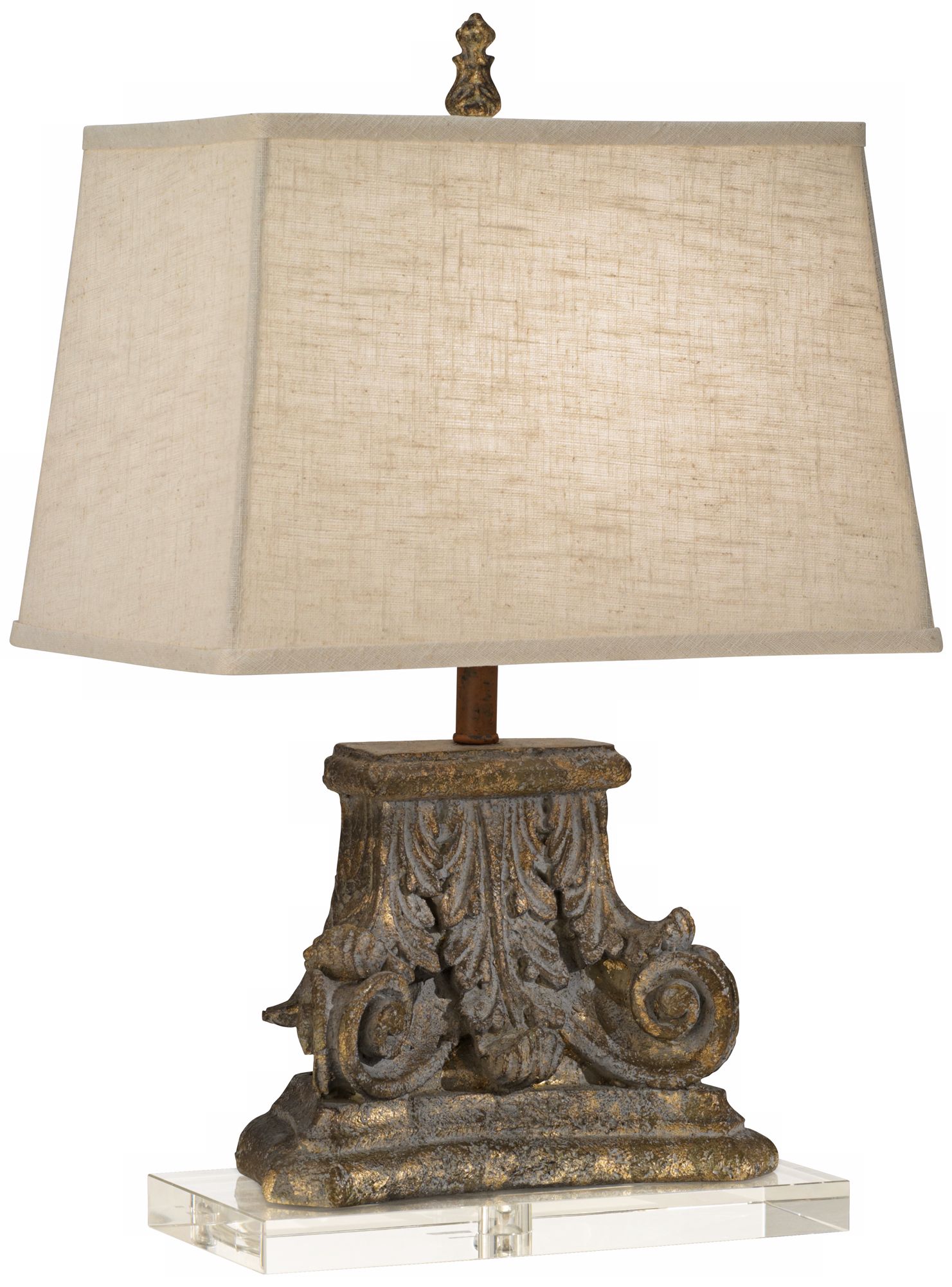Regina-Andrew Capitol Crystal Base Table Lamp