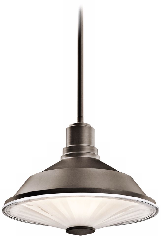 Kichler Point Judith 12" Wide Bronze Outdoor Pendant Light