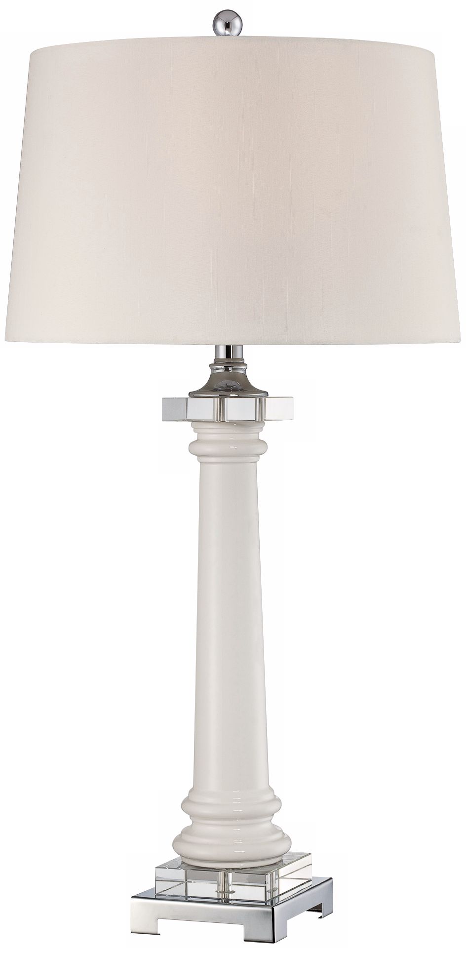 Quoizel Kingsbury White Ceramic Table Lamp