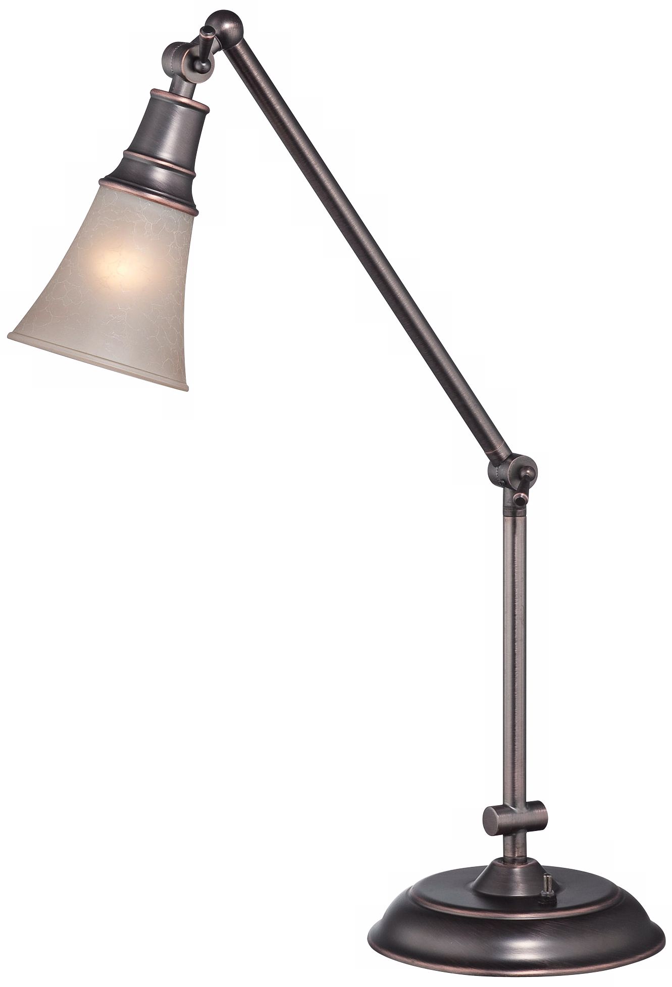 Lite Source Mercede Antique Copper Adjustable Desk Lamp