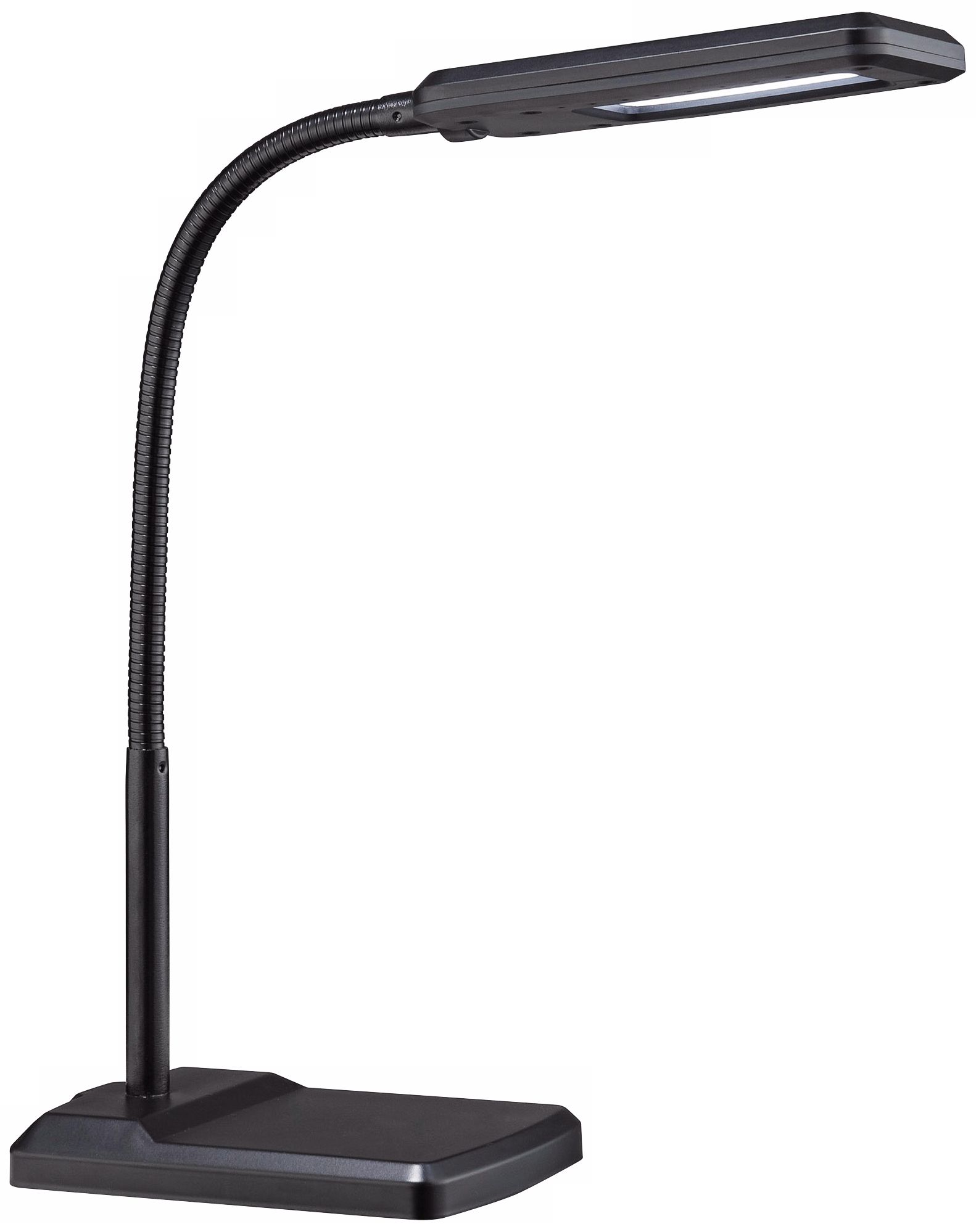 Lite Source Zaiden Black Gooseneck LED Desk Lamp